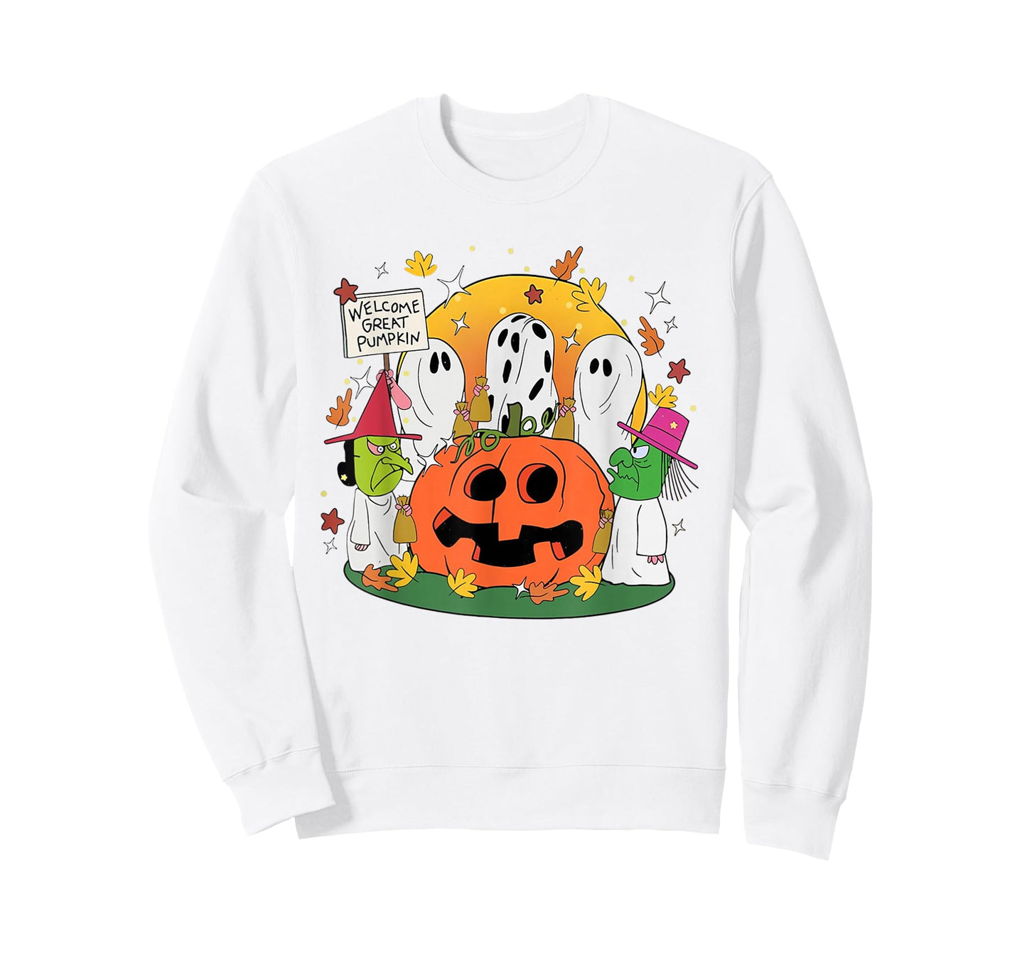 Welcome Great Pumpkin Boo Witch Pumpkin Halloween T-Shirt