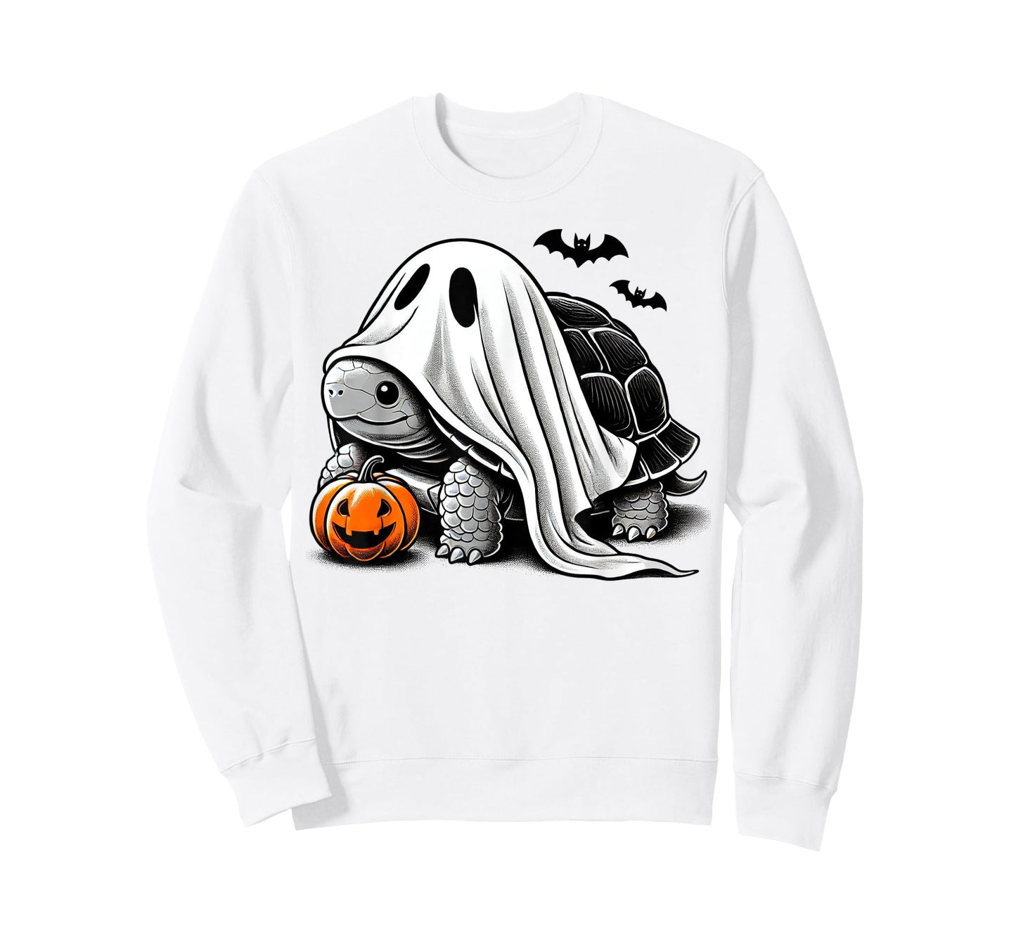 Halloween Turtle Ghost Pumpkin Costume Terrapin Tortoise T-Shirt