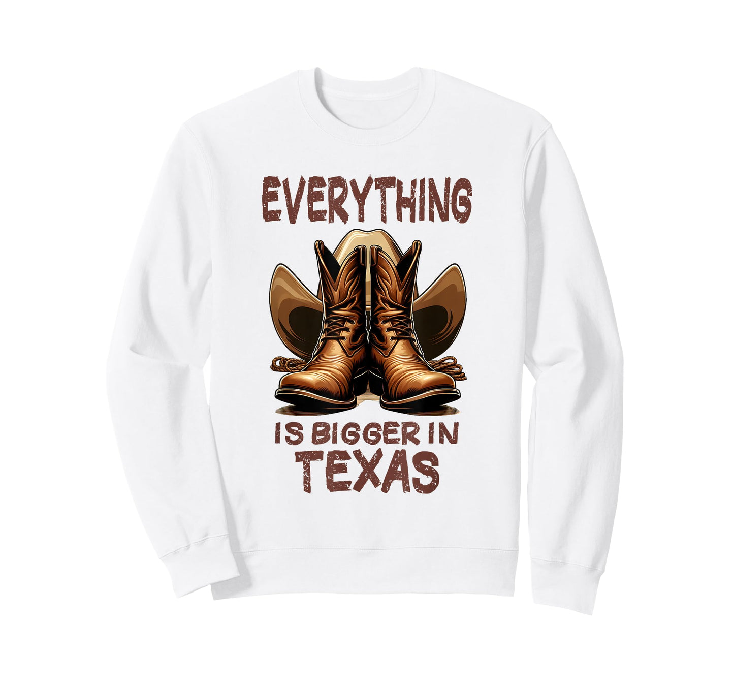 Cowboy Boots and Cowboy Hat - Everything is Bigger in Texas T-Shirt