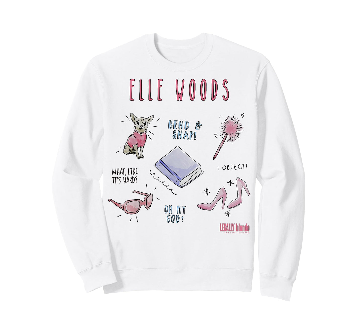 Legally Blonde Elle Woods Sketches T-Shirt Small