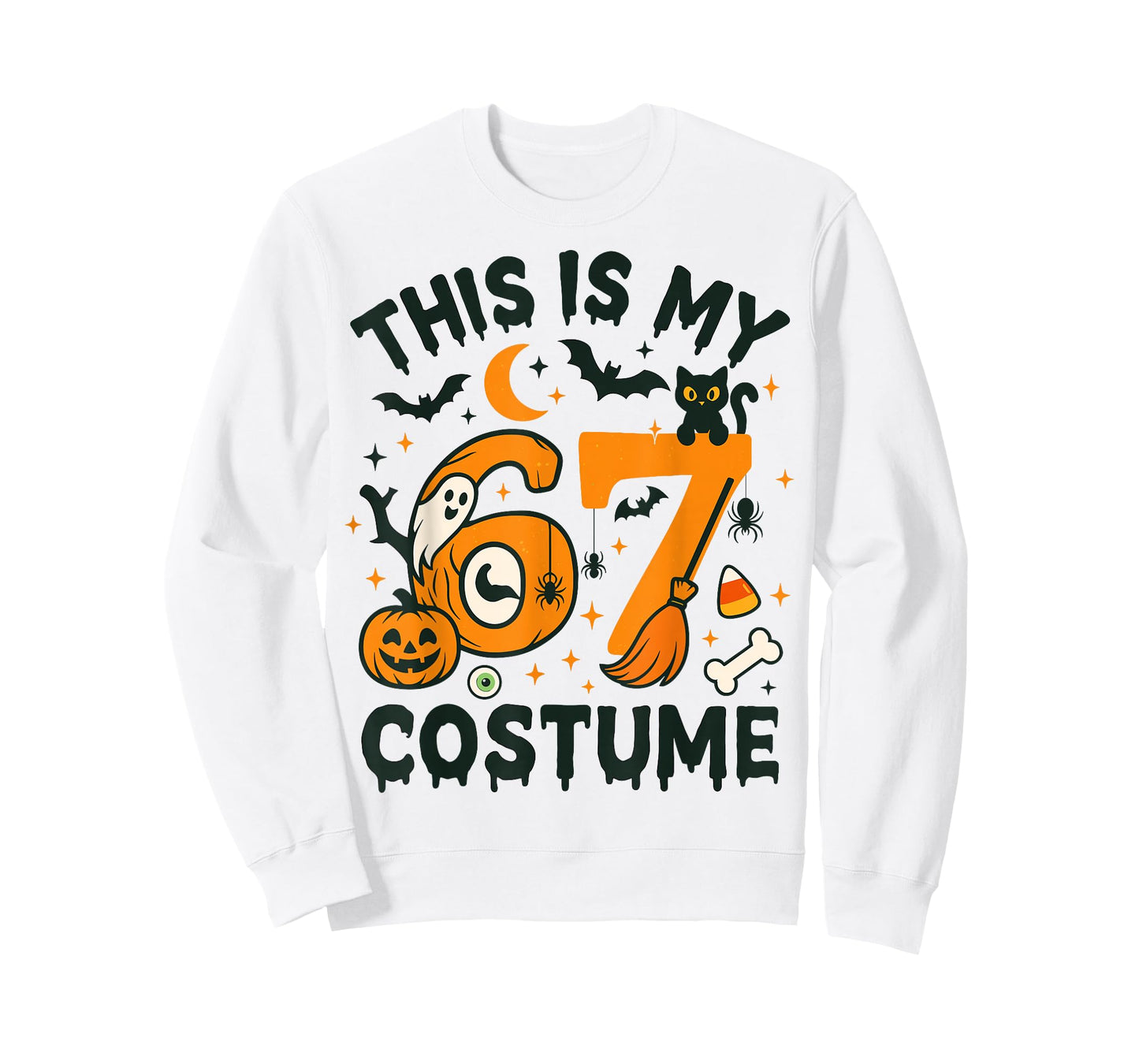 This is My Halloween 67 Costume Meme Saying 6 7 Number 6 7 T-Shirt