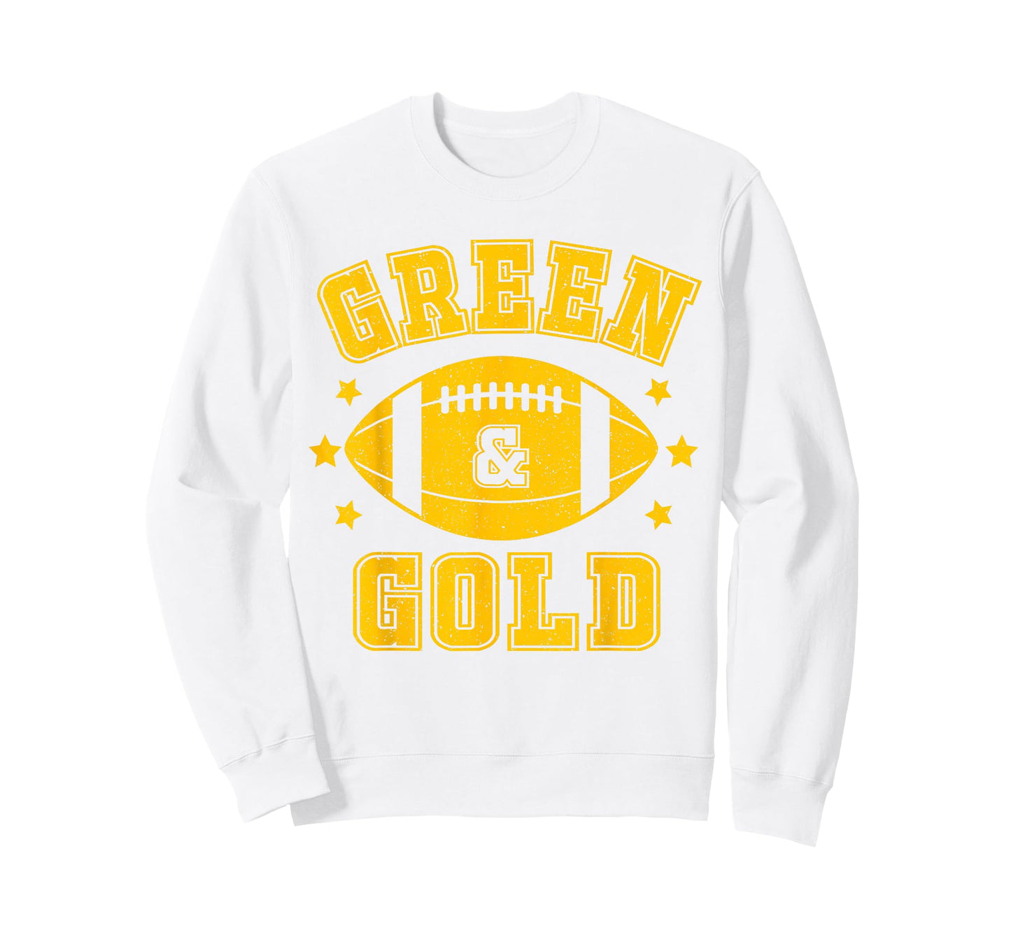 On Gameday Football We Wear Green And Gold School Spirit T-Shirt