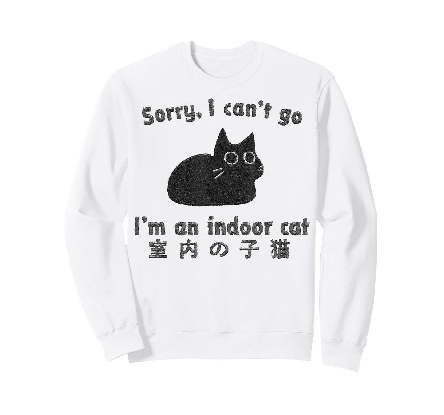 Sorry I Can’t Go I’m an Indoor Cat Funny Indoor Kitten T-Shirt