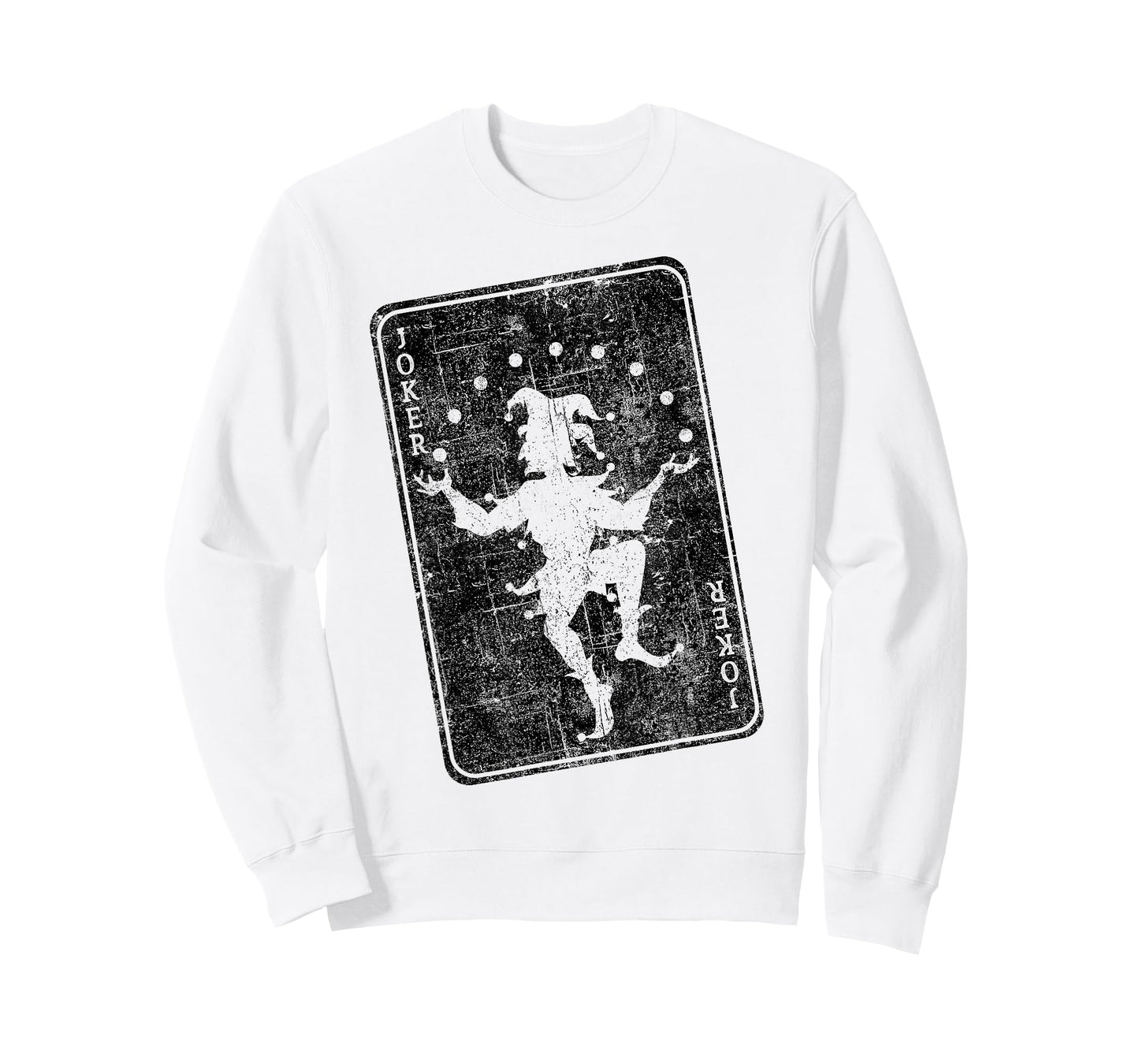 Distressed Joker playing card jester poker player halloween T-Shirt