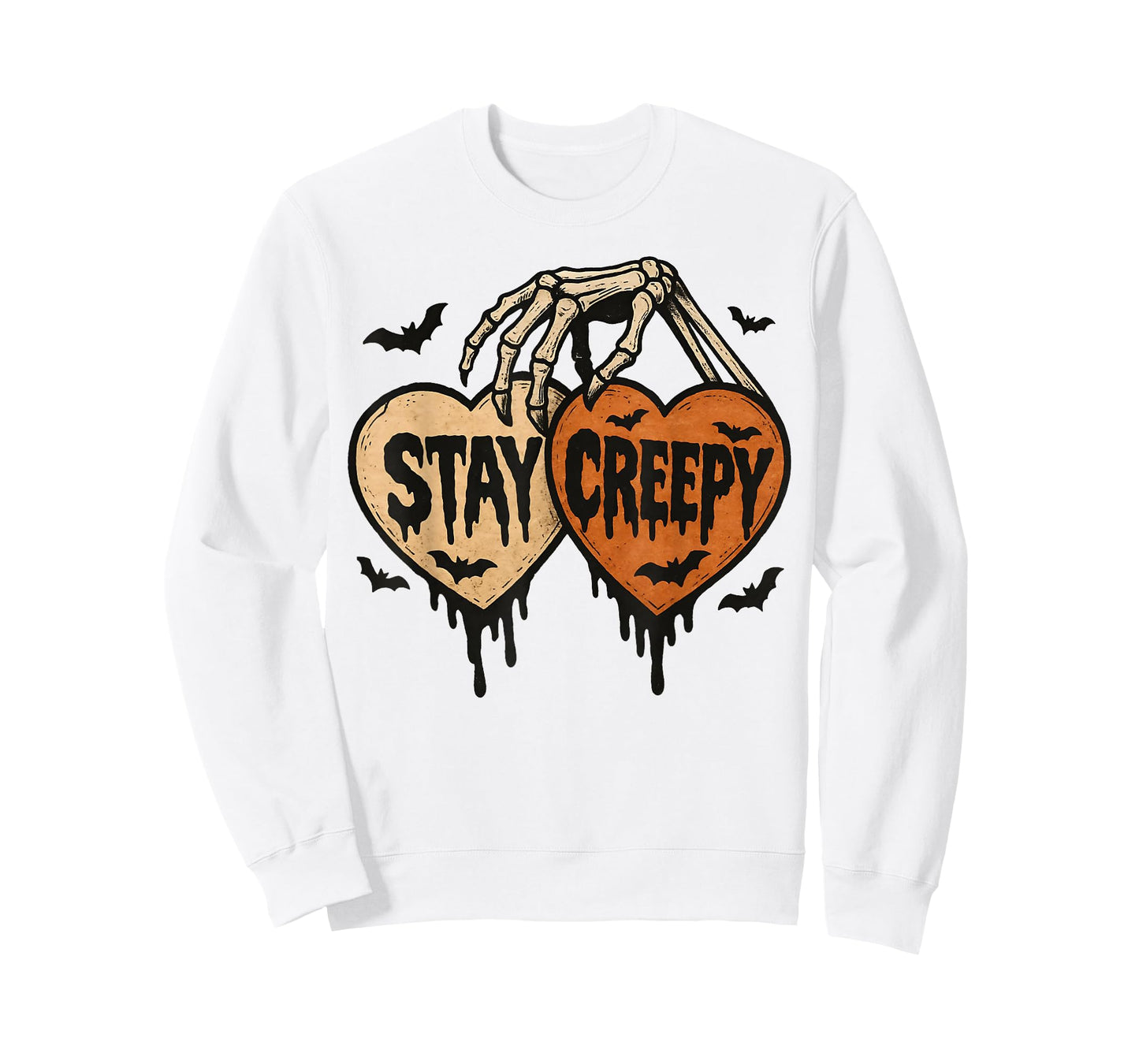Stay Creepy Halloween Skeleton Spooky Season Trick Or Treat T-Shirt