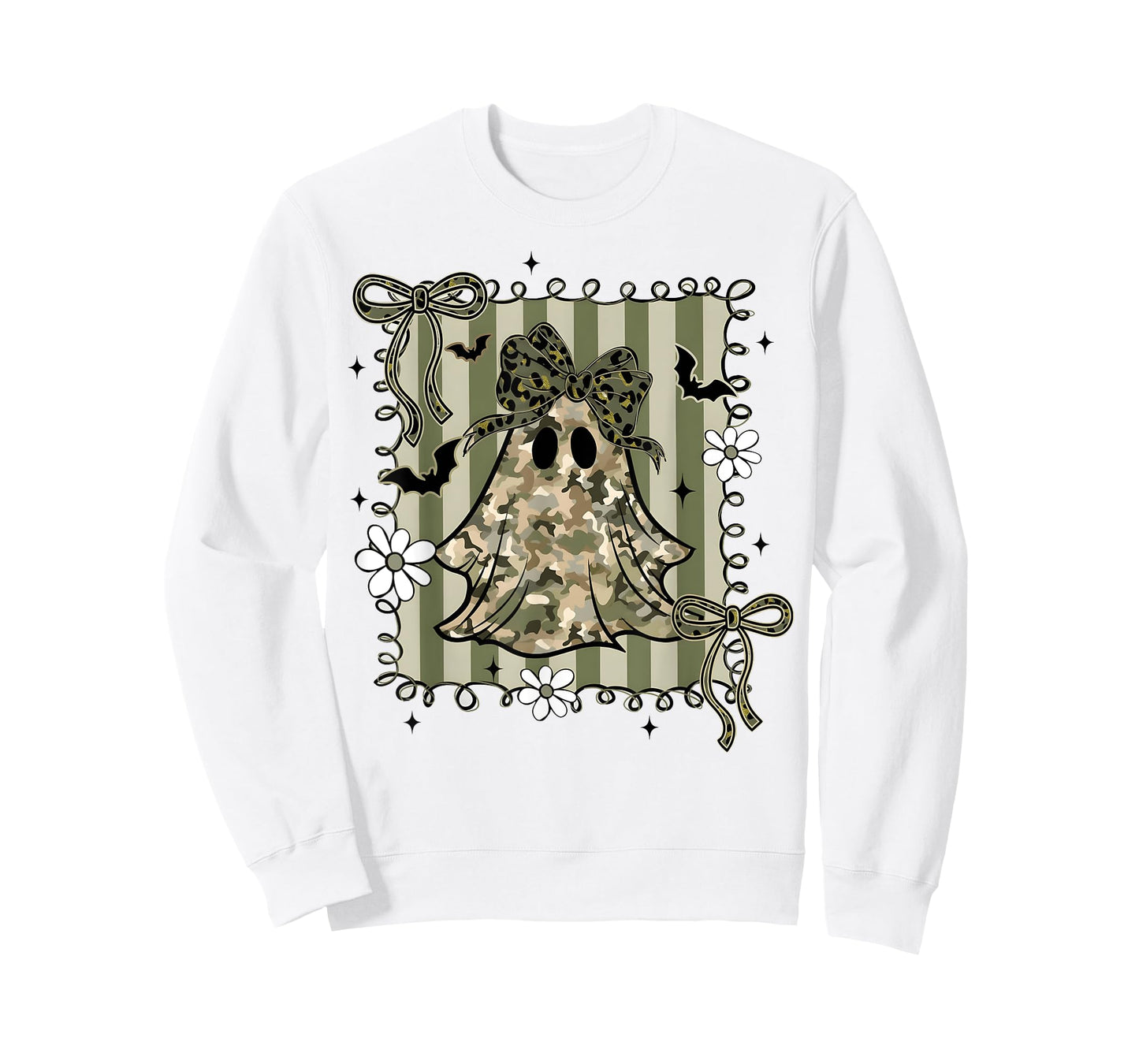 Funny Halloween Camouflage Camo Ghost Hello Hunting Season T-Shirt