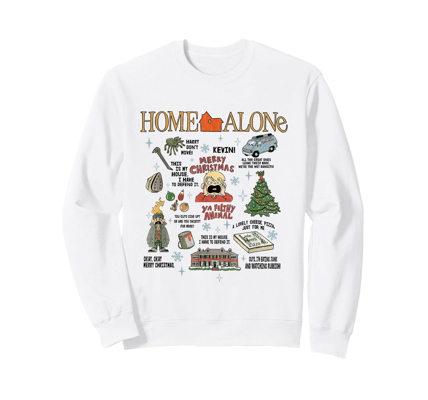 Home Alone Merry Christmas Survival Icon Jumble T-Shirt