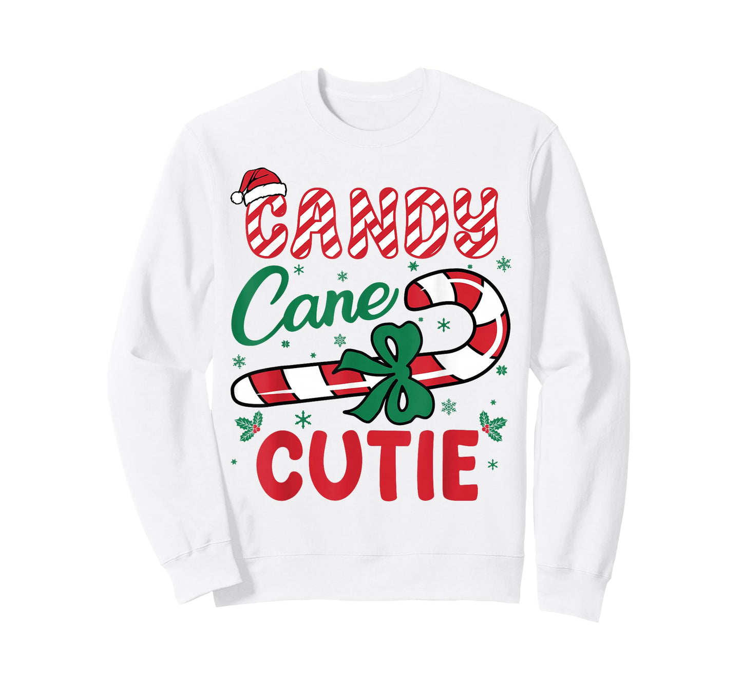 Candy Cane Cutie Funny Christmas Holiday Boys Toddlers kids T-Shirt