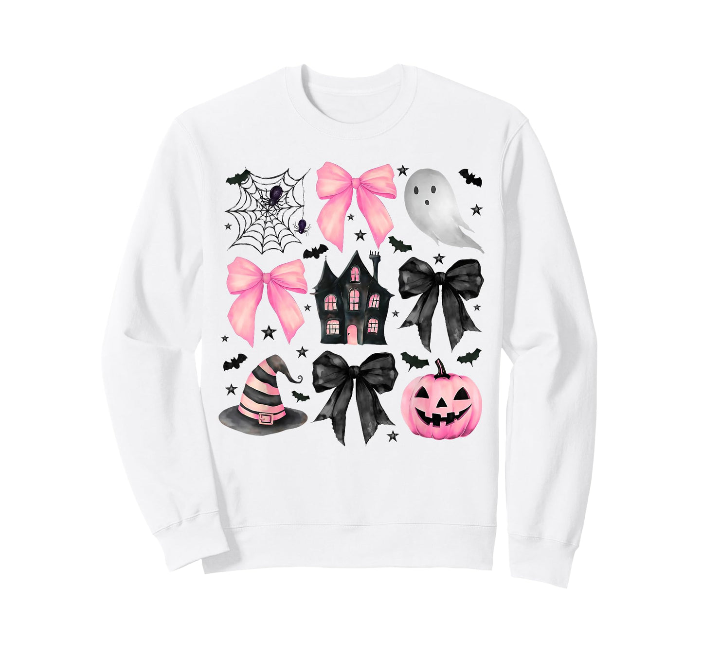 Funny Ghost Happy Halloween Coquette Bow Witch Spooky Season T-Shirt