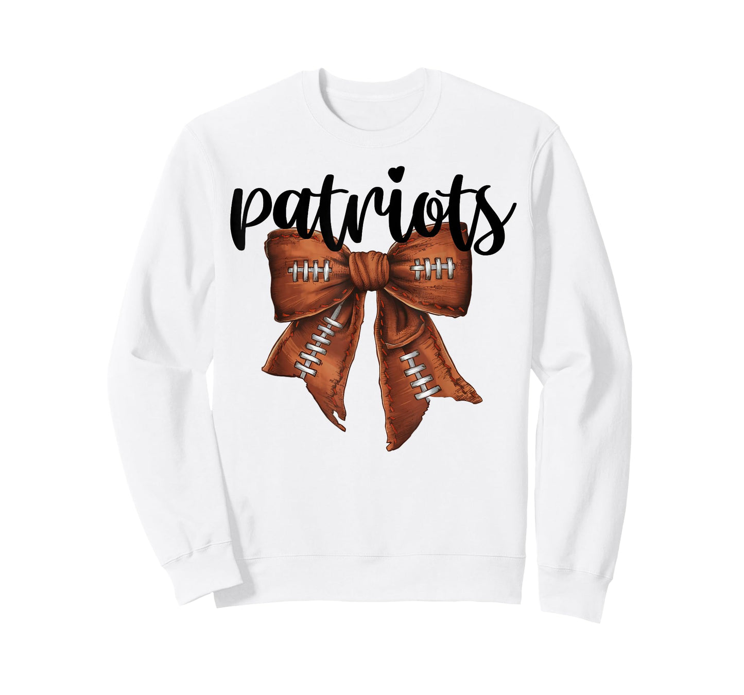 Patriots Football Bow School Spirit Team Mascot Game Night T-Shirt