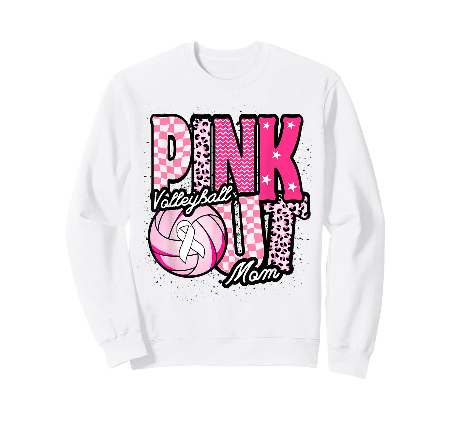 Pink Volleyball Mom Pink Out Day T-Shirt