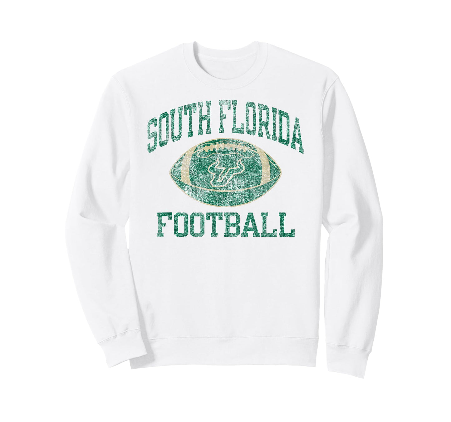 South Florida Bulls Football Intensity Vintage White T-Shirt
