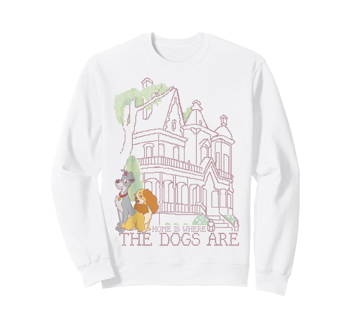 Disney Lady and The Tramp Home is Where The Dogs are T-Shirt
