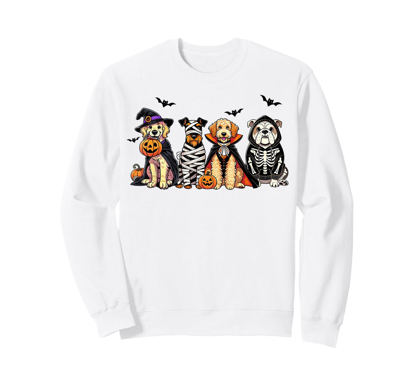 Dog Ghost Cute Dog Dressed As Ghost Funny Halloween Dog T-Shirt