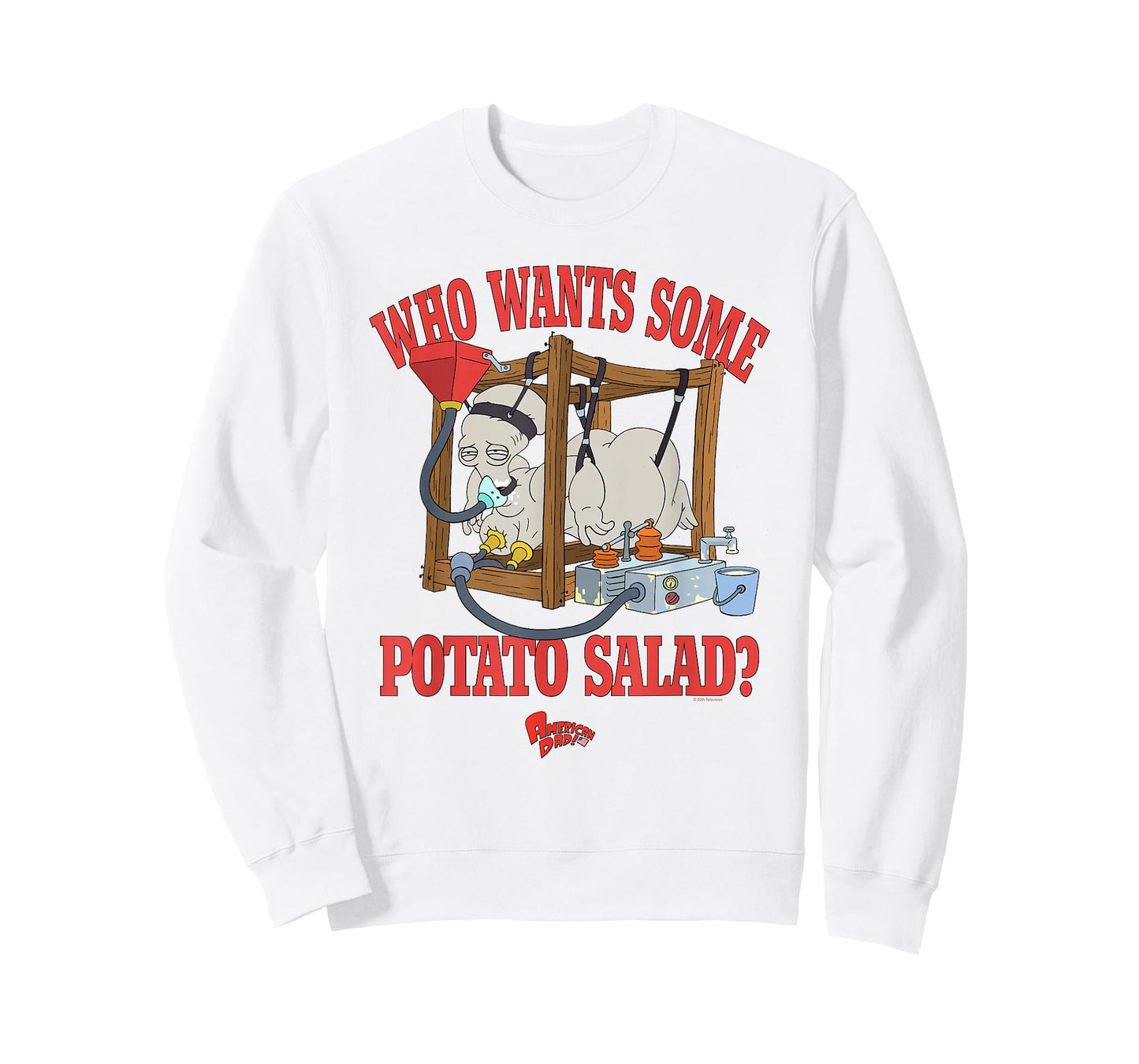 American Dad Who Wants Some Potato Salad Roger Cartoon T-Shirt