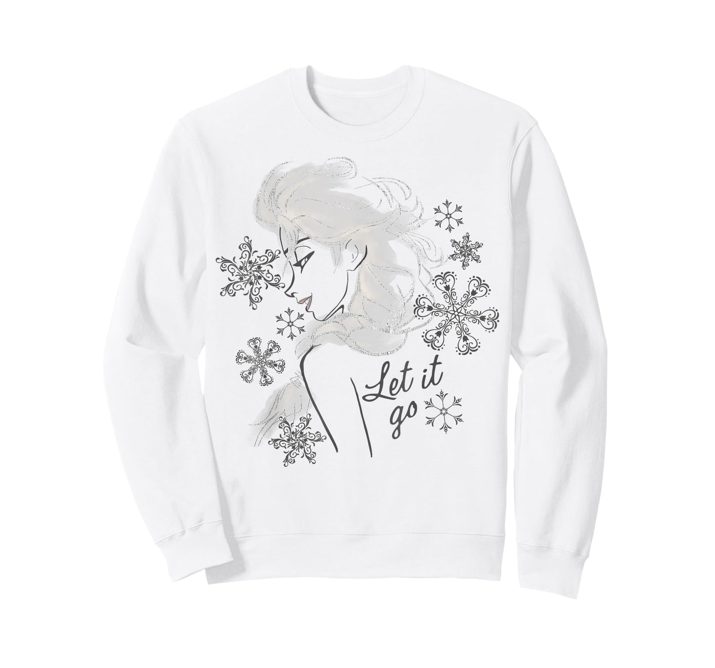 Disney Frozen Elsa Let It Go Profile Sketch T-Shirt
