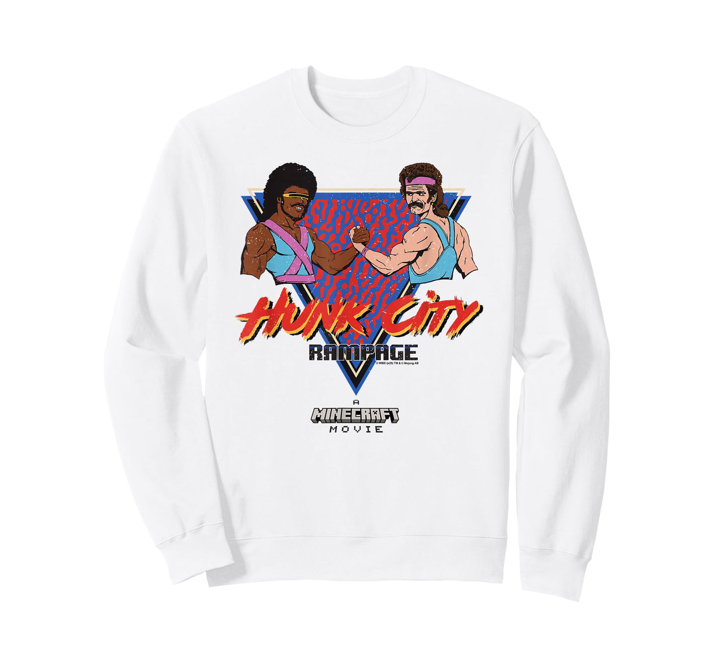 A Minecraft Movie Hunk City Rampage Colorful 90's Logo T-Shirt