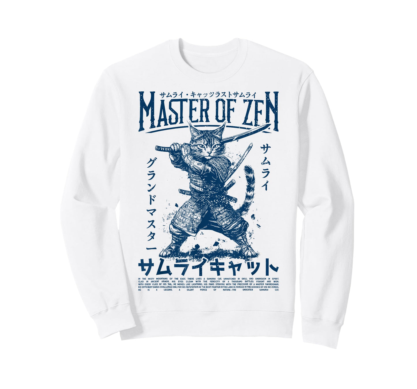 Samurai Cat Warrior Ukiyo Otaku Streetwear Cat Samurai T-Shirt