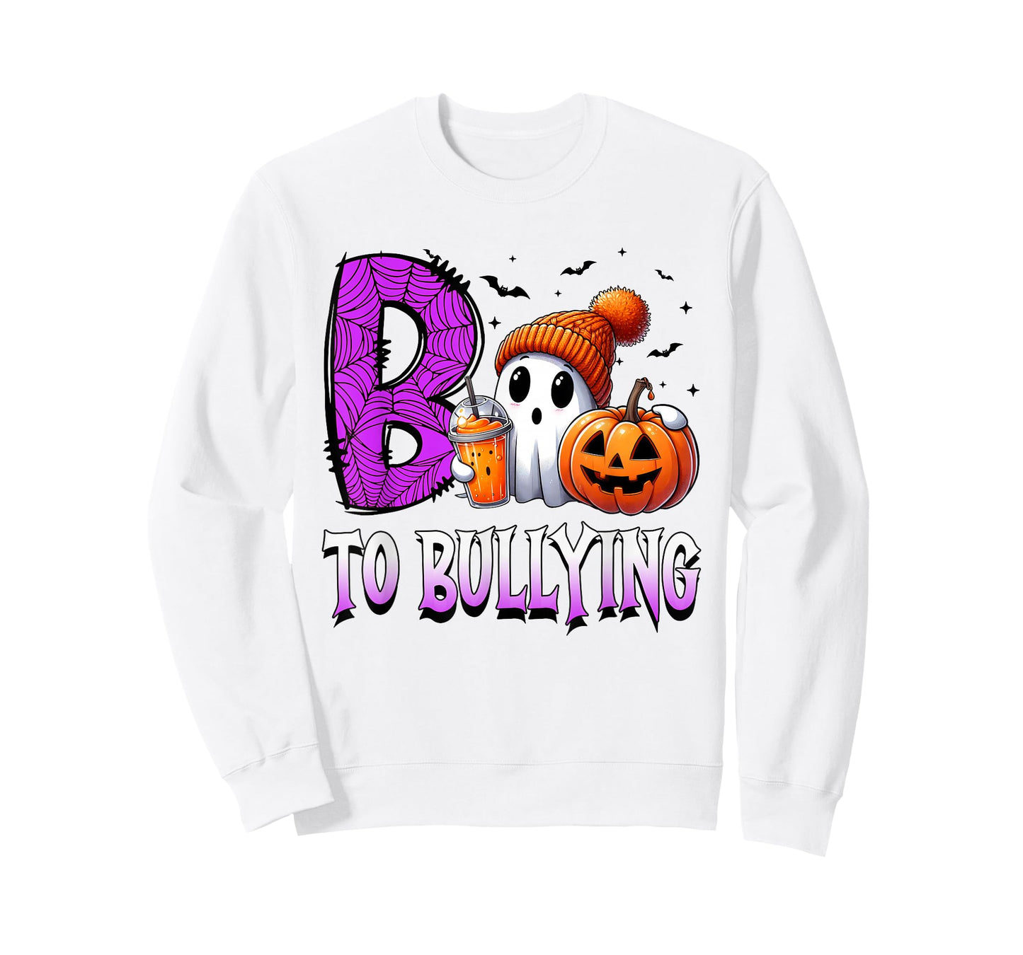 Boo to Bullying Ghost Pumpkin Orange Anti Bully Unity Day T-Shirt