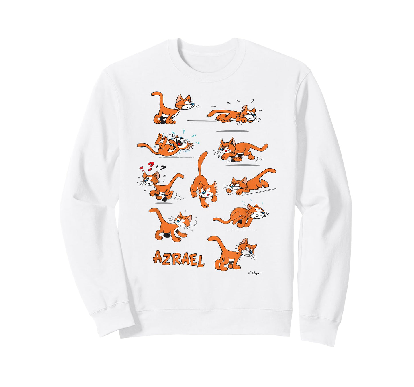 The Smurfs Azrael the Cat Poses Front and Back Cartoon T-Shirt