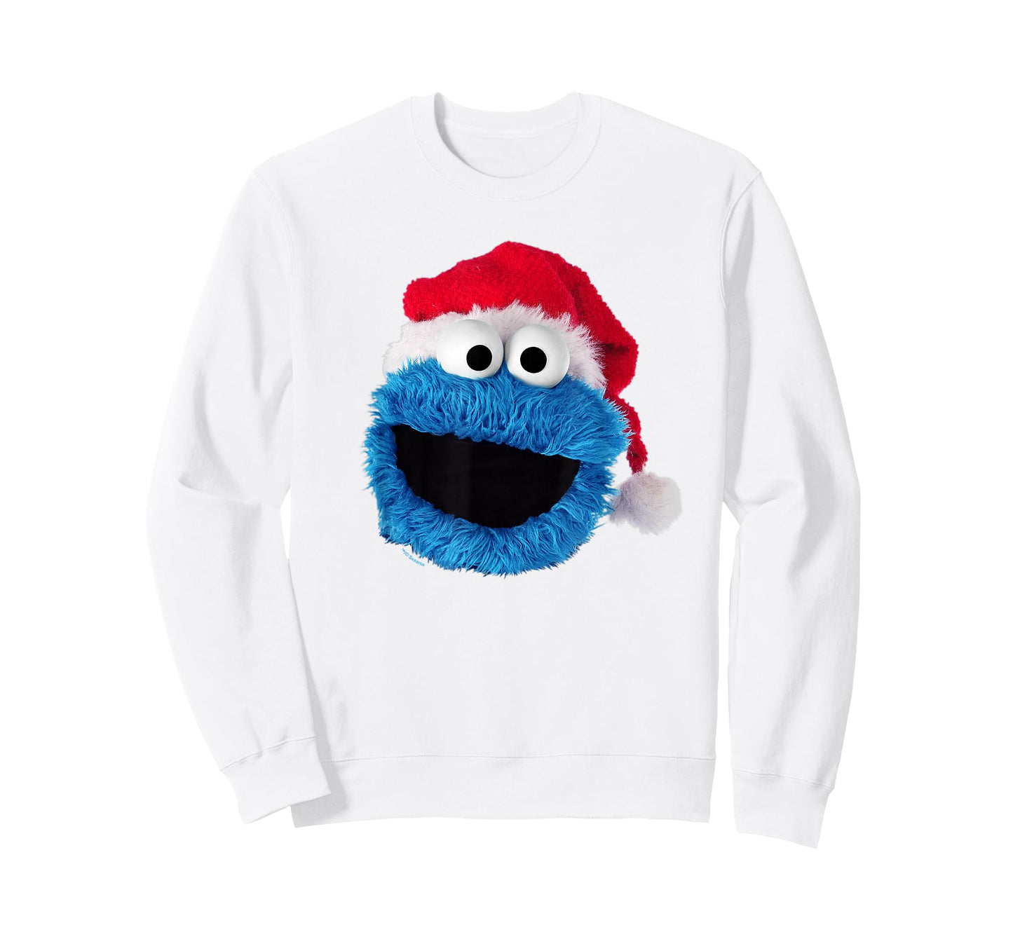 Sesame Street Cookie Monster Christmas Santa Hat T-Shirt