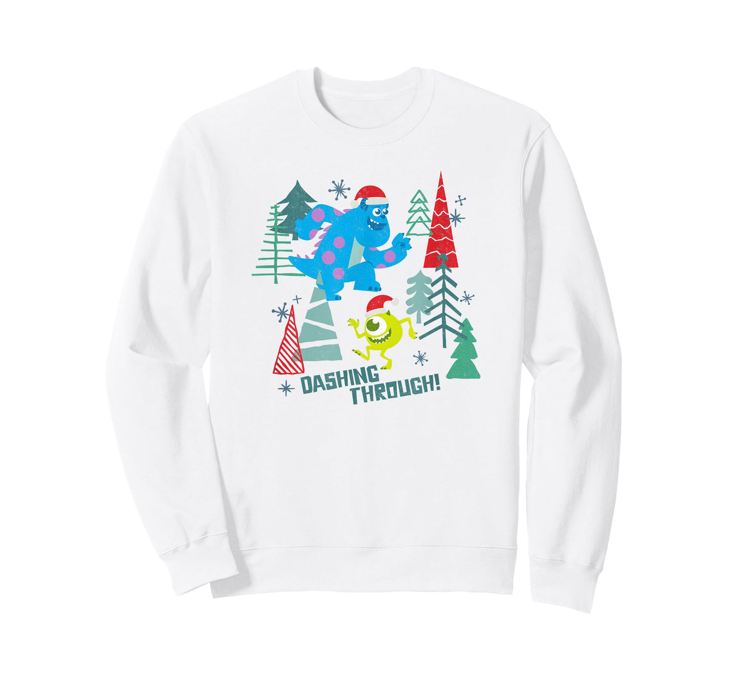 Disney Pixar Monsters Inc. Christmas Dashing Through! T-Shirt