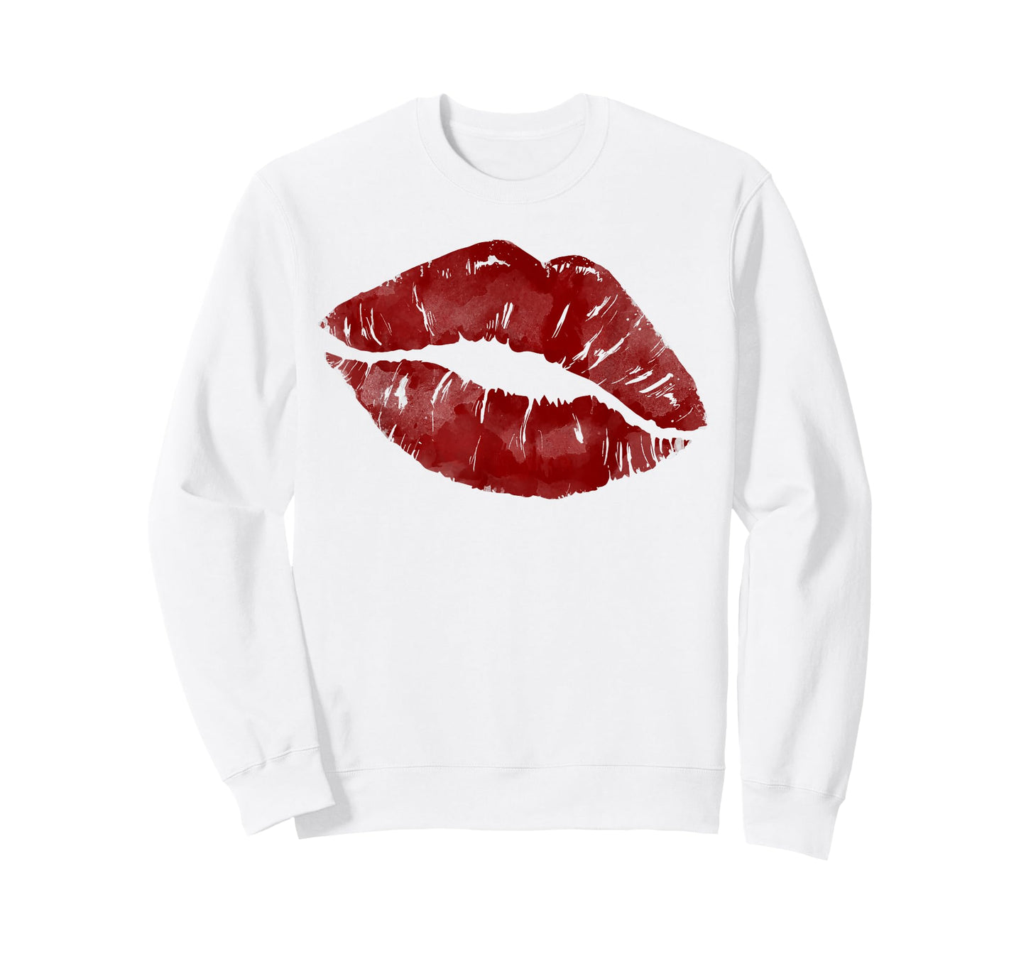 Sexy Red Hot Moist Lips Print Lipstick Kiss Me Clip Art T-Shirt