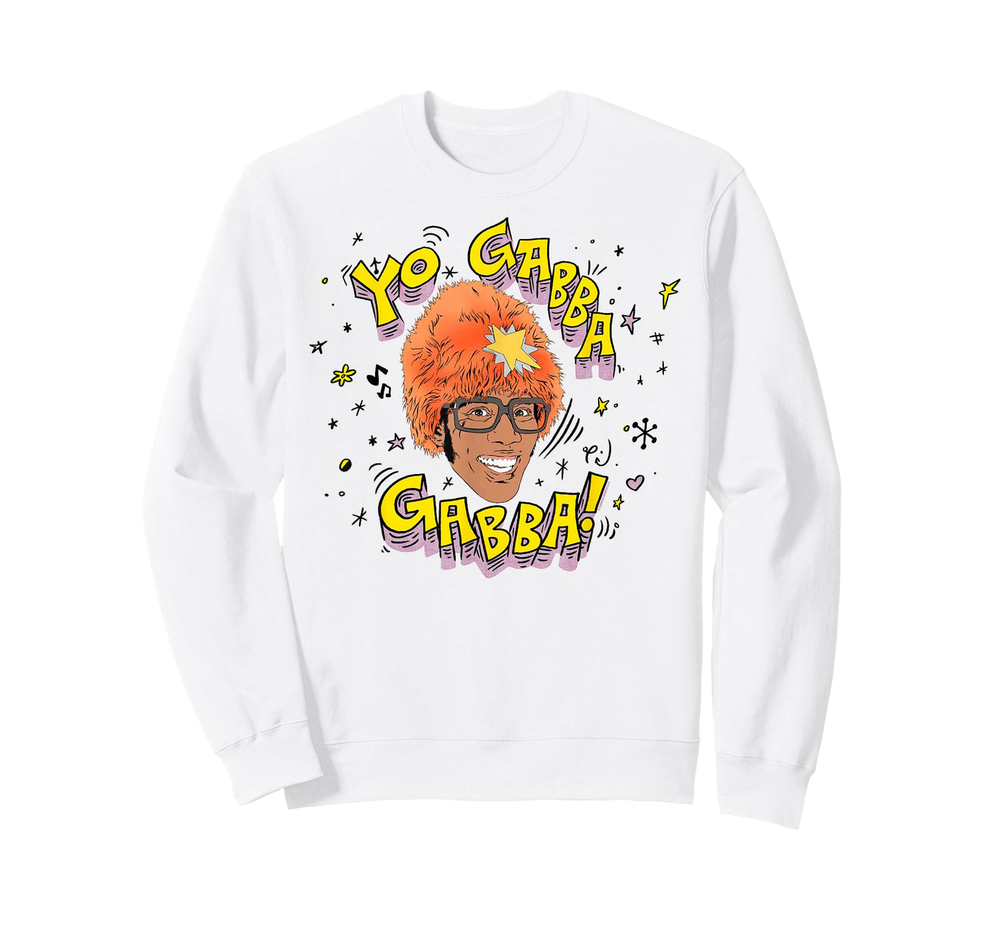Yo Gabba Gabba! DJ Lance Illustration with Doodles TV Show T-Shirt