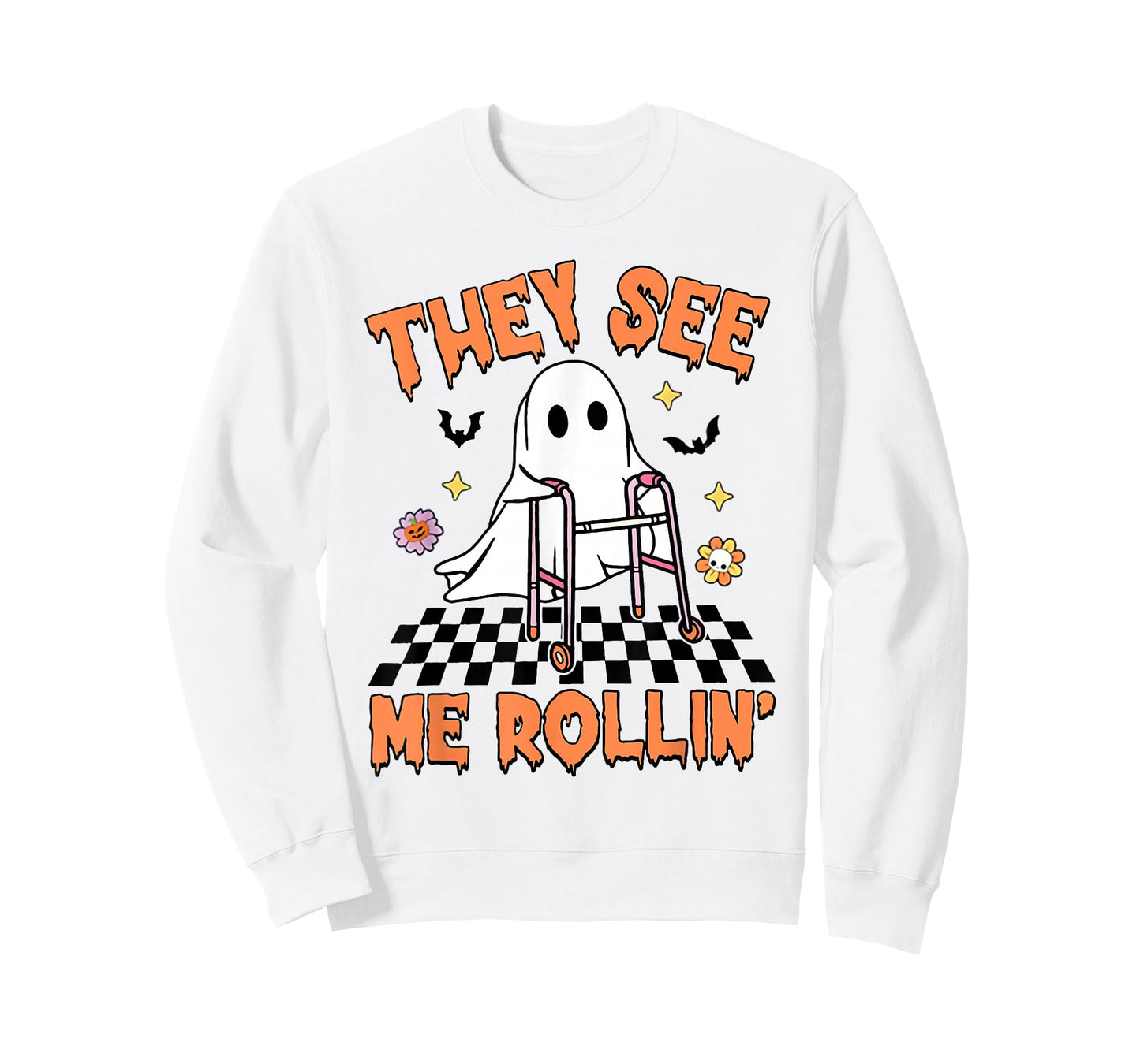 Physical Therapy Halloween They See Me Rolling Spooky PT PTA T-Shirt