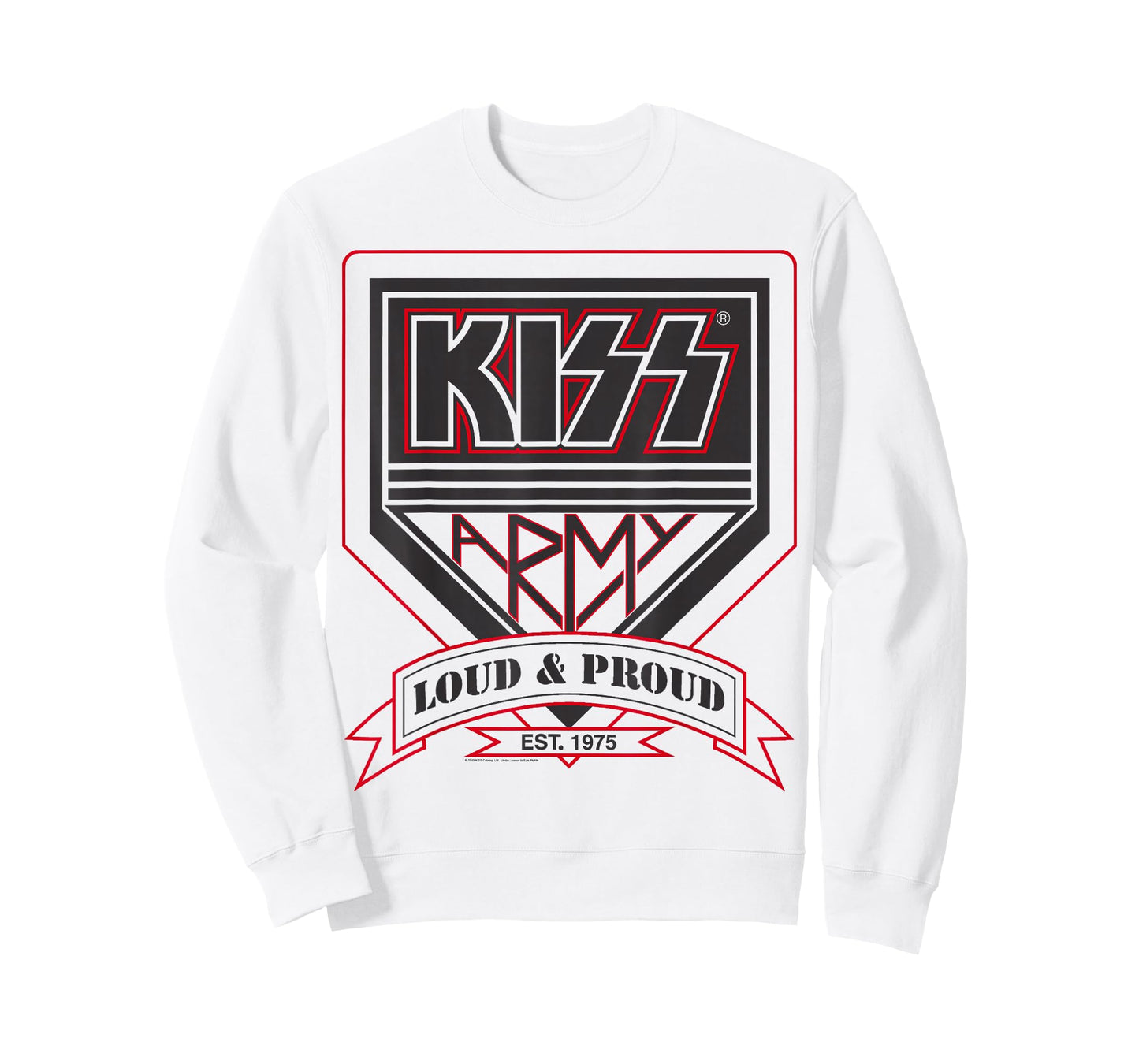 KISS - Official KISS Kollection T-Shirt, Unisex-Adults, Short Sleeve, T-Shirt, Military Green, Small