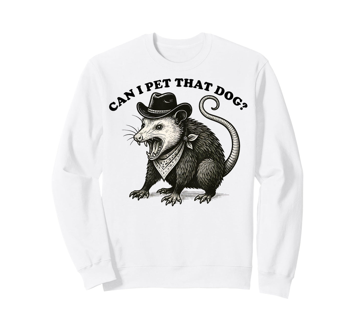 Can I Pet That Dog Meme Animal Lover Funny Opossum T-Shirt