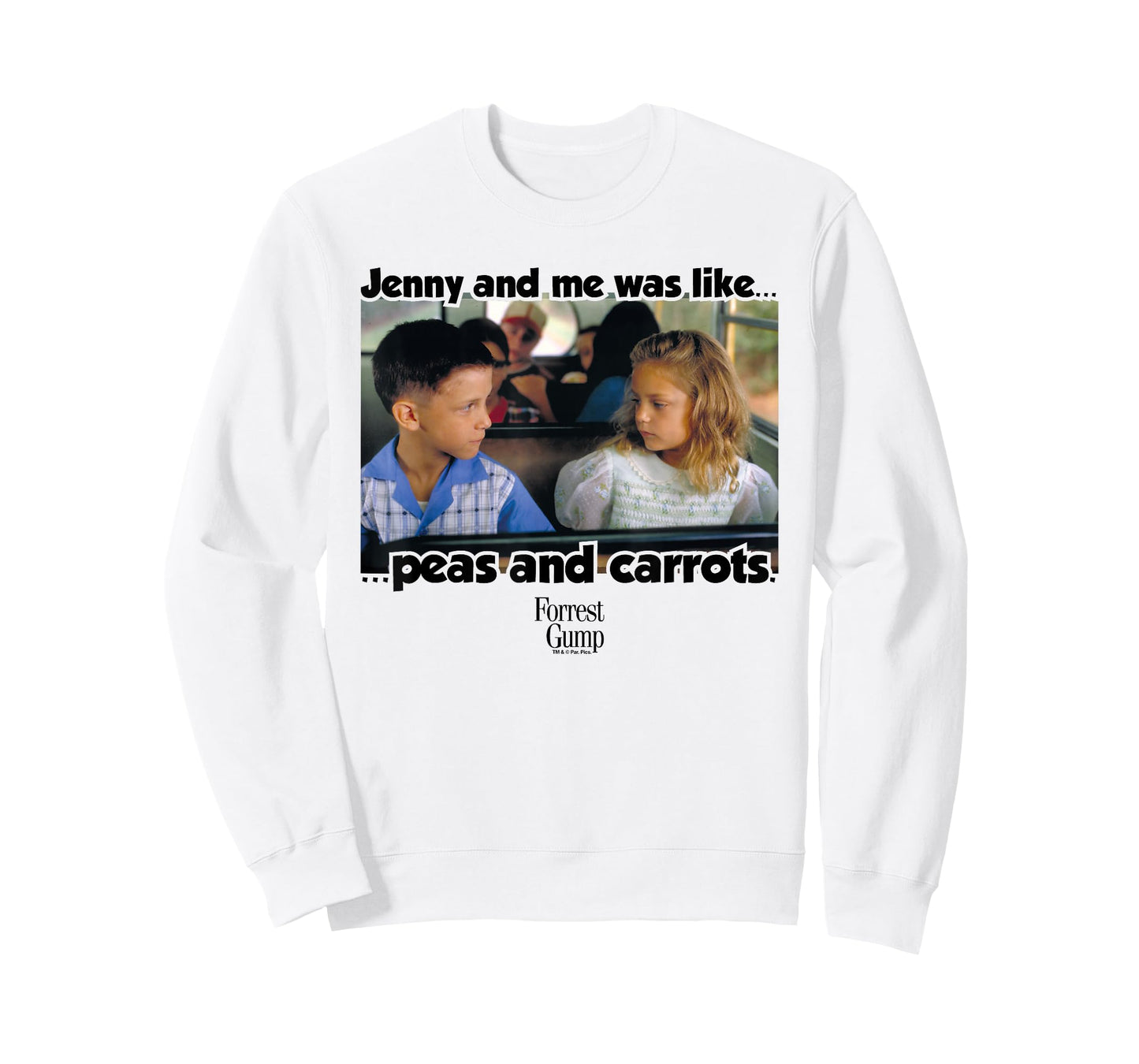Forrest Gump Jenny And Me Was Like Peas And Carrots T-Shirt