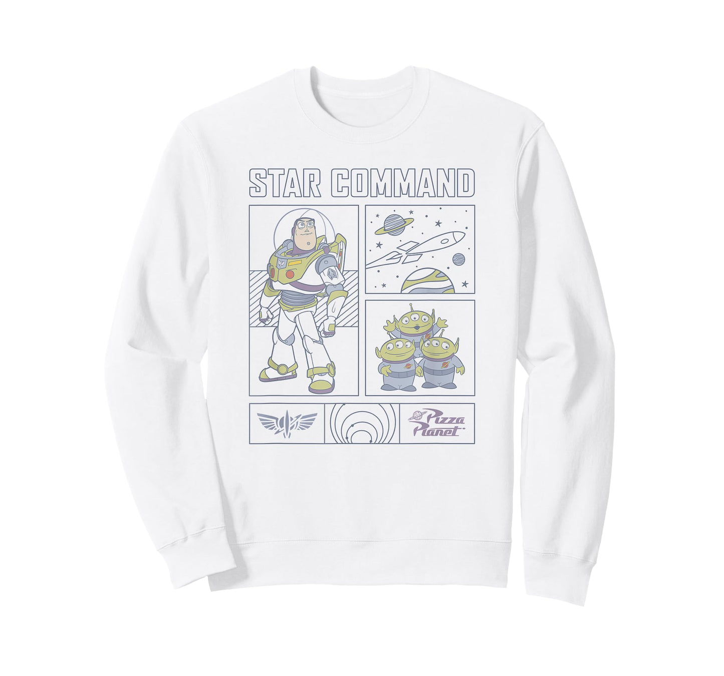 Disney Pixar Toy Story Buzz Lightyear Star Command Comic T-Shirt