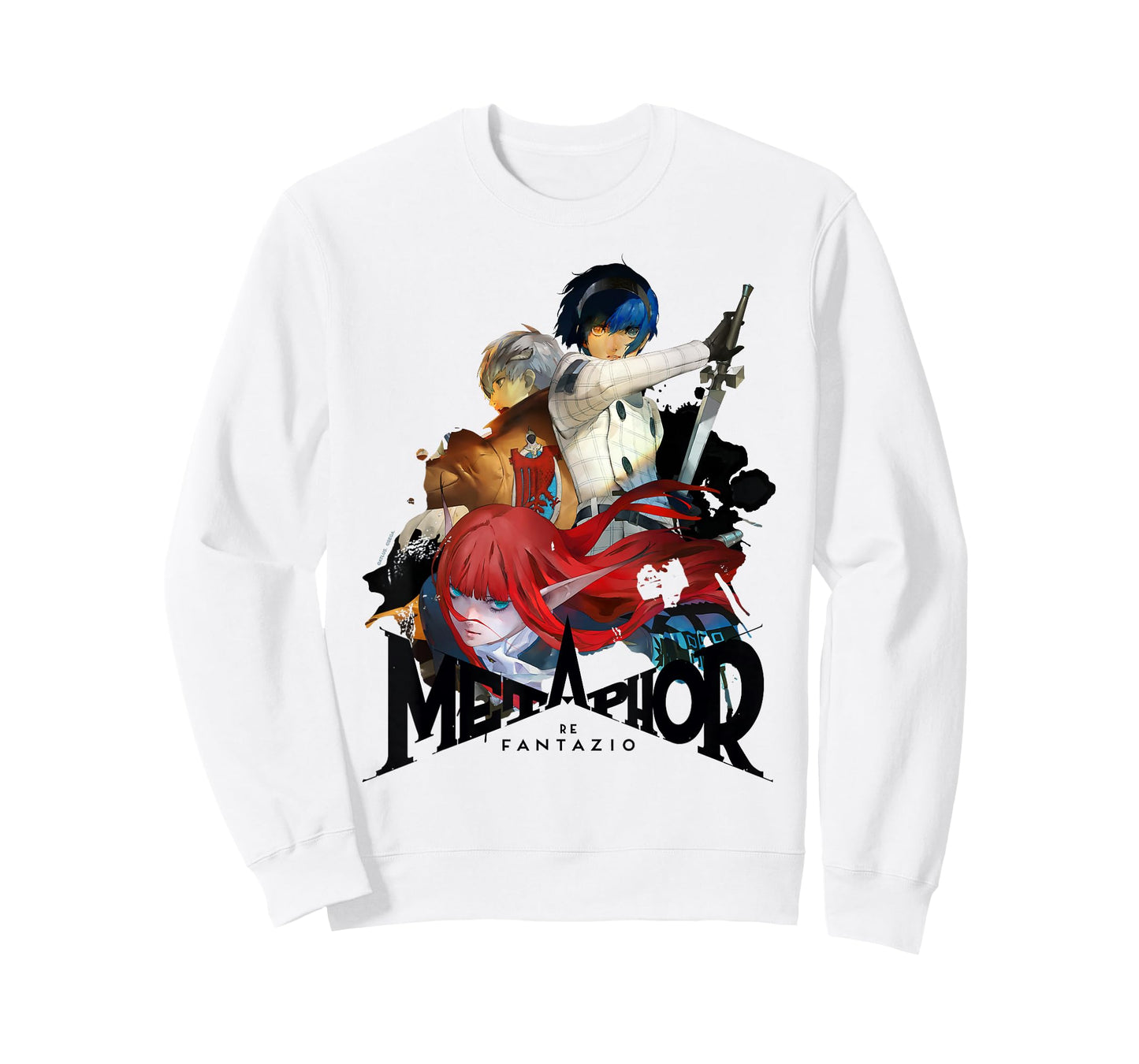 Metaphor: ReFantazio Key Art Trio (Black Logo) ATLUS T-Shirt