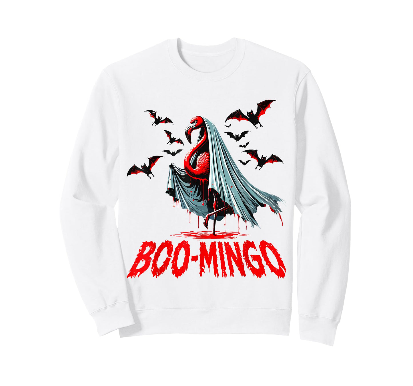 Boo-Mingo Flamingo Halloween Funny Spooky Ghost Flamingo T-Shirt