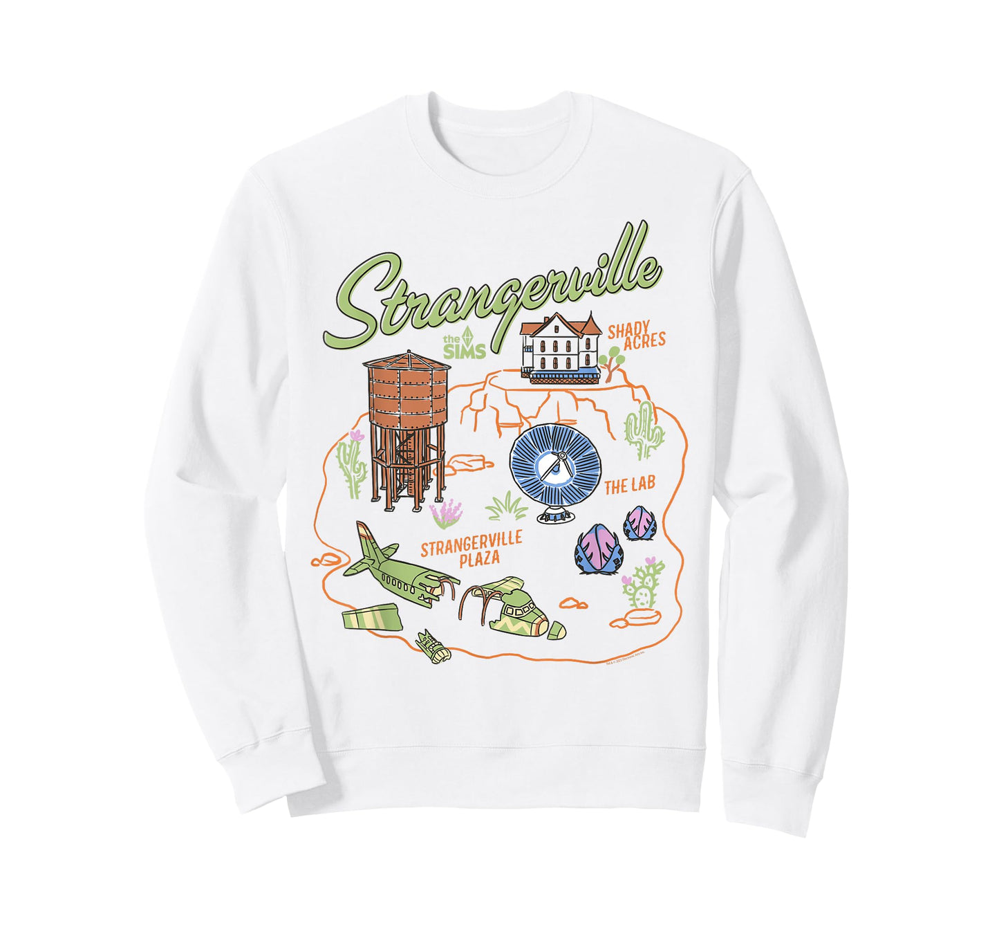 The Sims Visit Strangerville Map Video Game T-Shirt