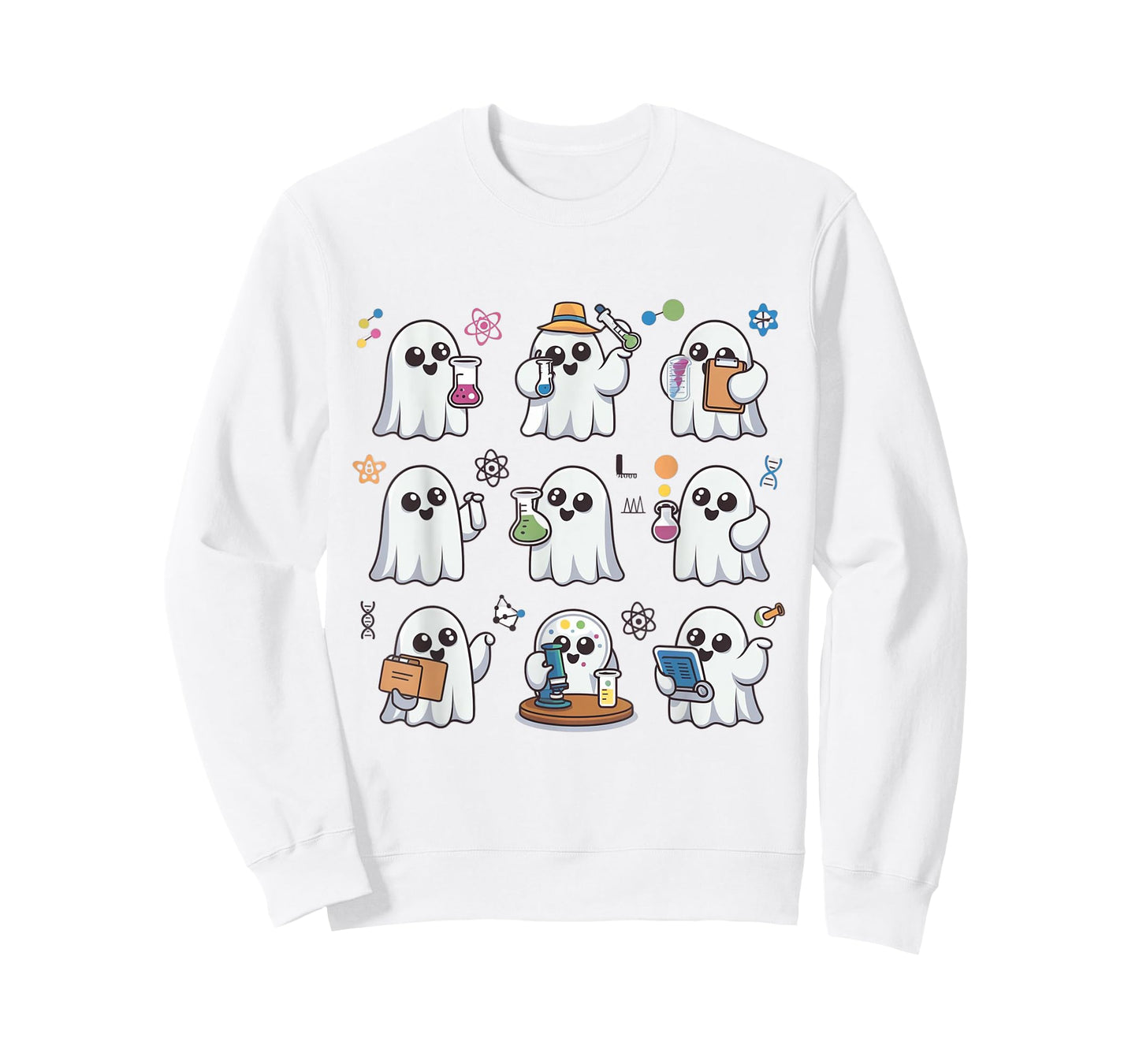 Ghost Science Teacher Chemistry Laboratory Halloween Costume T-Shirt