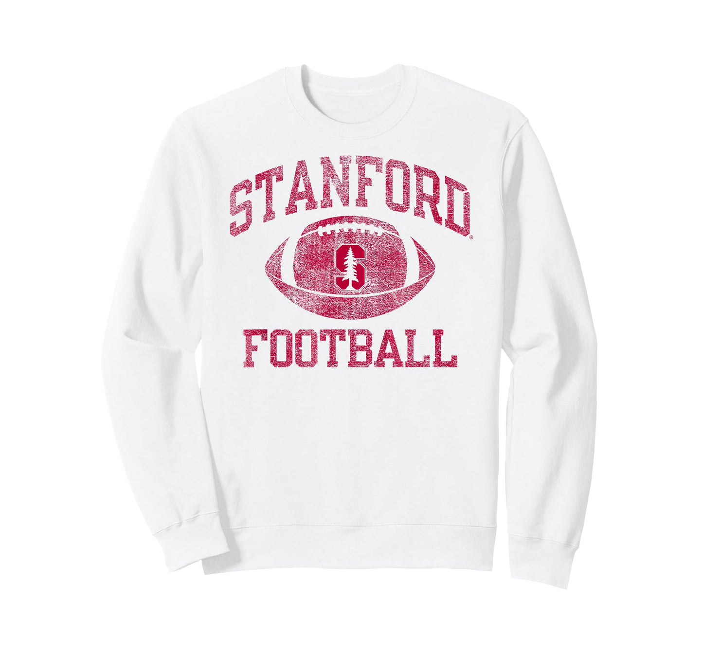 Stanford Cardinal Football Intensity Vintage White T-Shirt