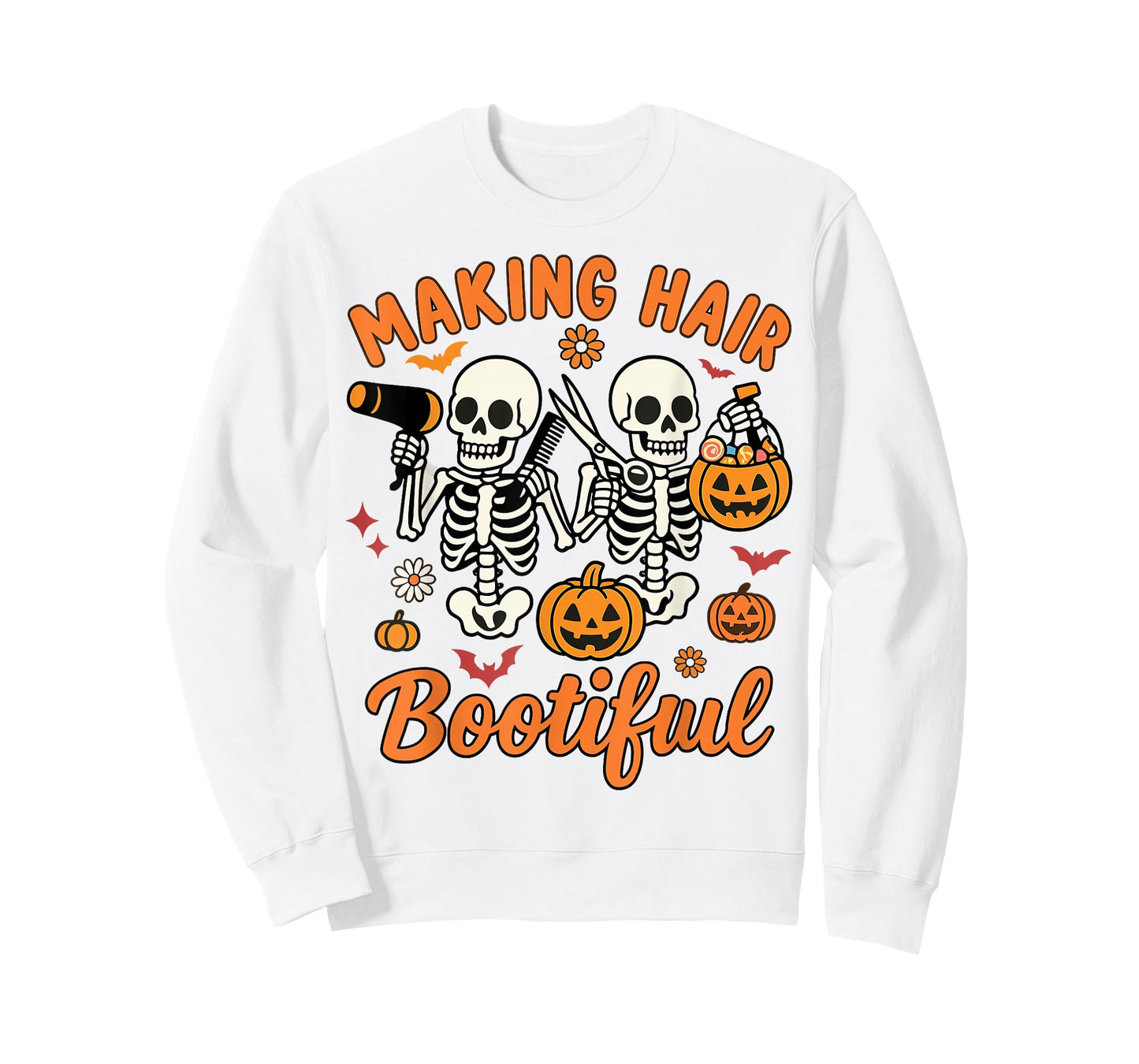 Making Hair Bootiful Funny Scary Ghost Hairdresser Halloween T-Shirt