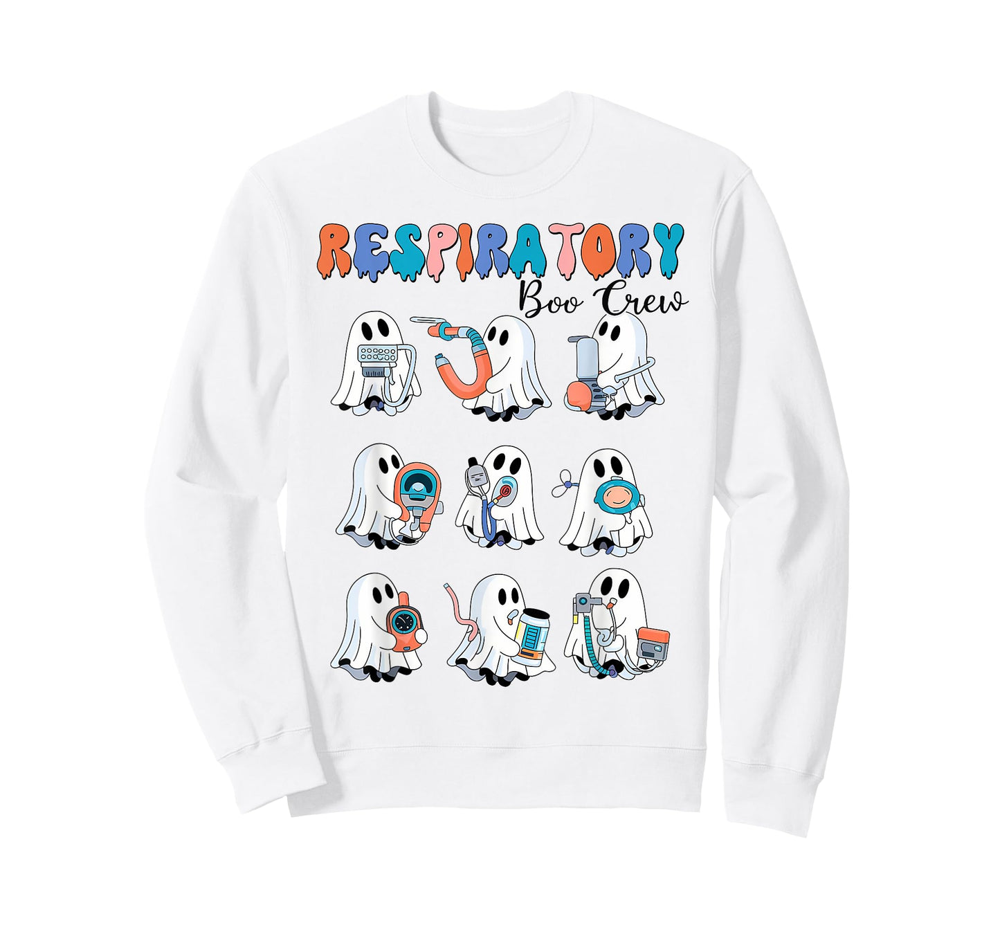 Respiratory therapist shirt halloween respiratory Boo Crew T-Shirt