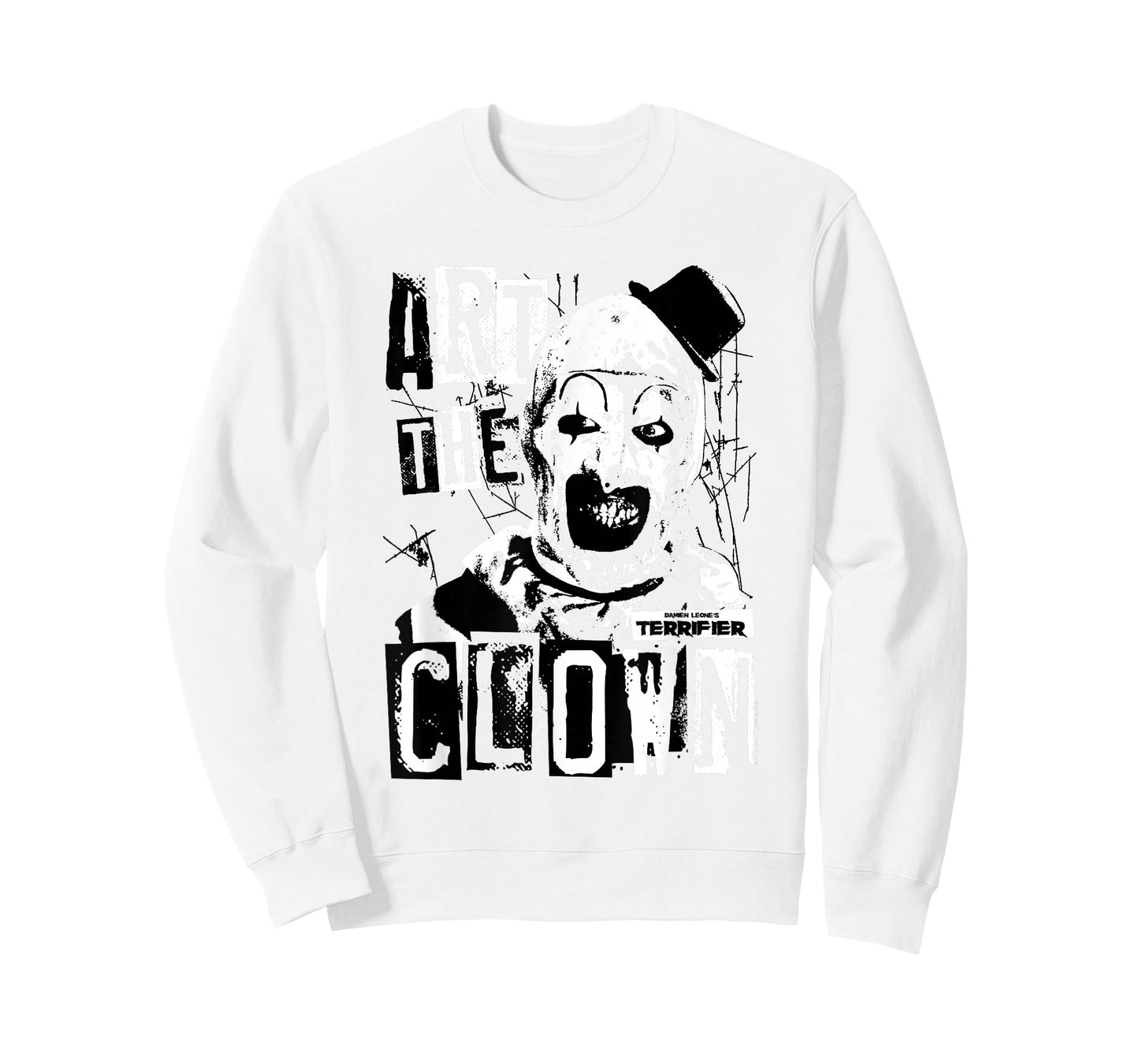 Terrifier Art The Clown Bloody Face High Contrast Horror T-Shirt