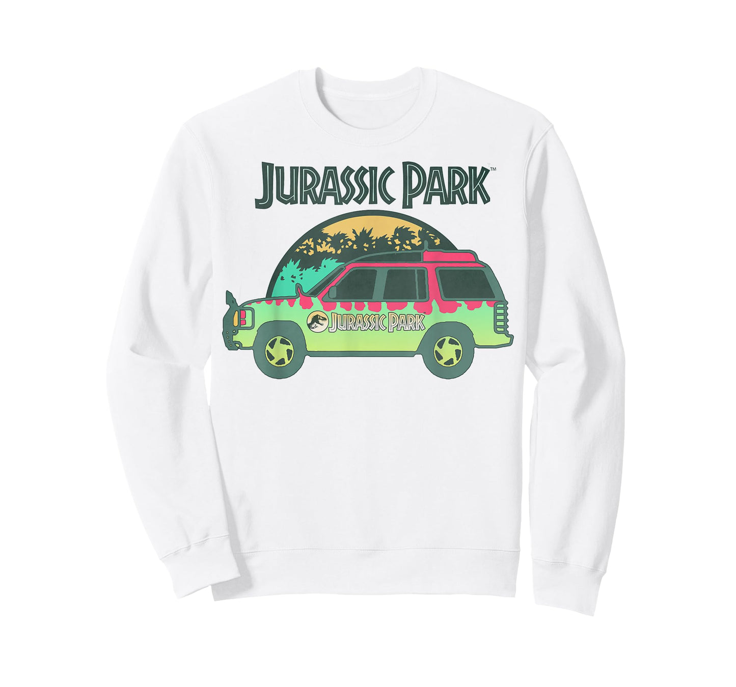Jurassic Park Green Car Ride Logo Graphic T-Shirt T-Shirt