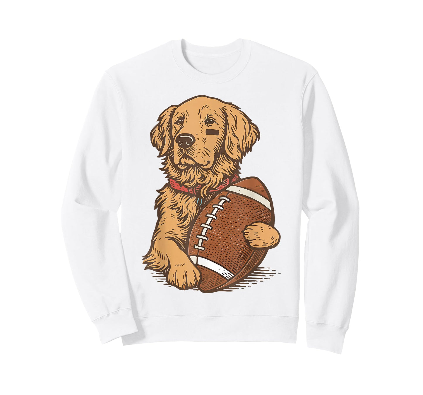 Golden Retriever Dog Football Game Day Touchdown Season T-Shirt