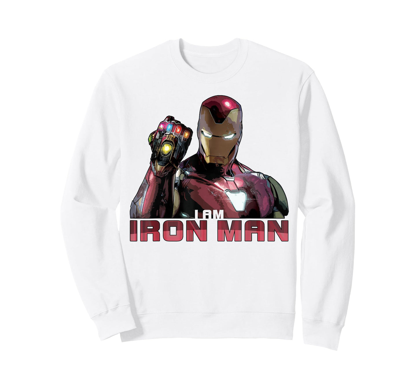Marvel Avengers Endgame I Am Iron Man Movie Quote Portrait T-Shirt