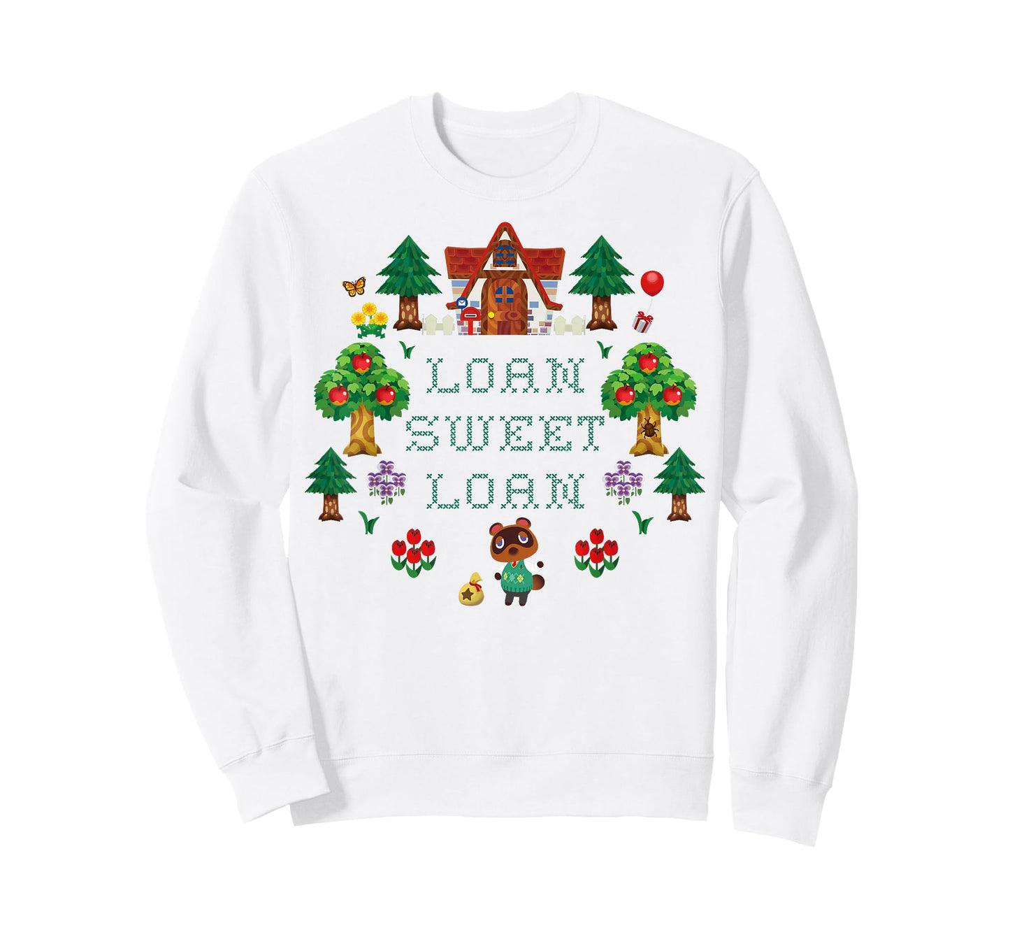 Animal Crossing Loan Sweet Loan Traditional Stitch Logo T-Shirt