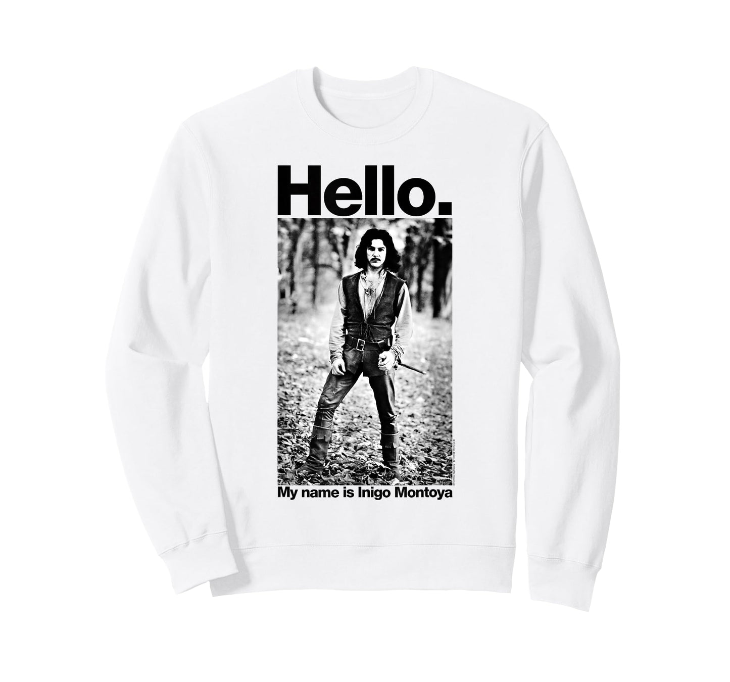 The Princess Bride Hello My Name is Inigo Montoya B&W T-Shirt