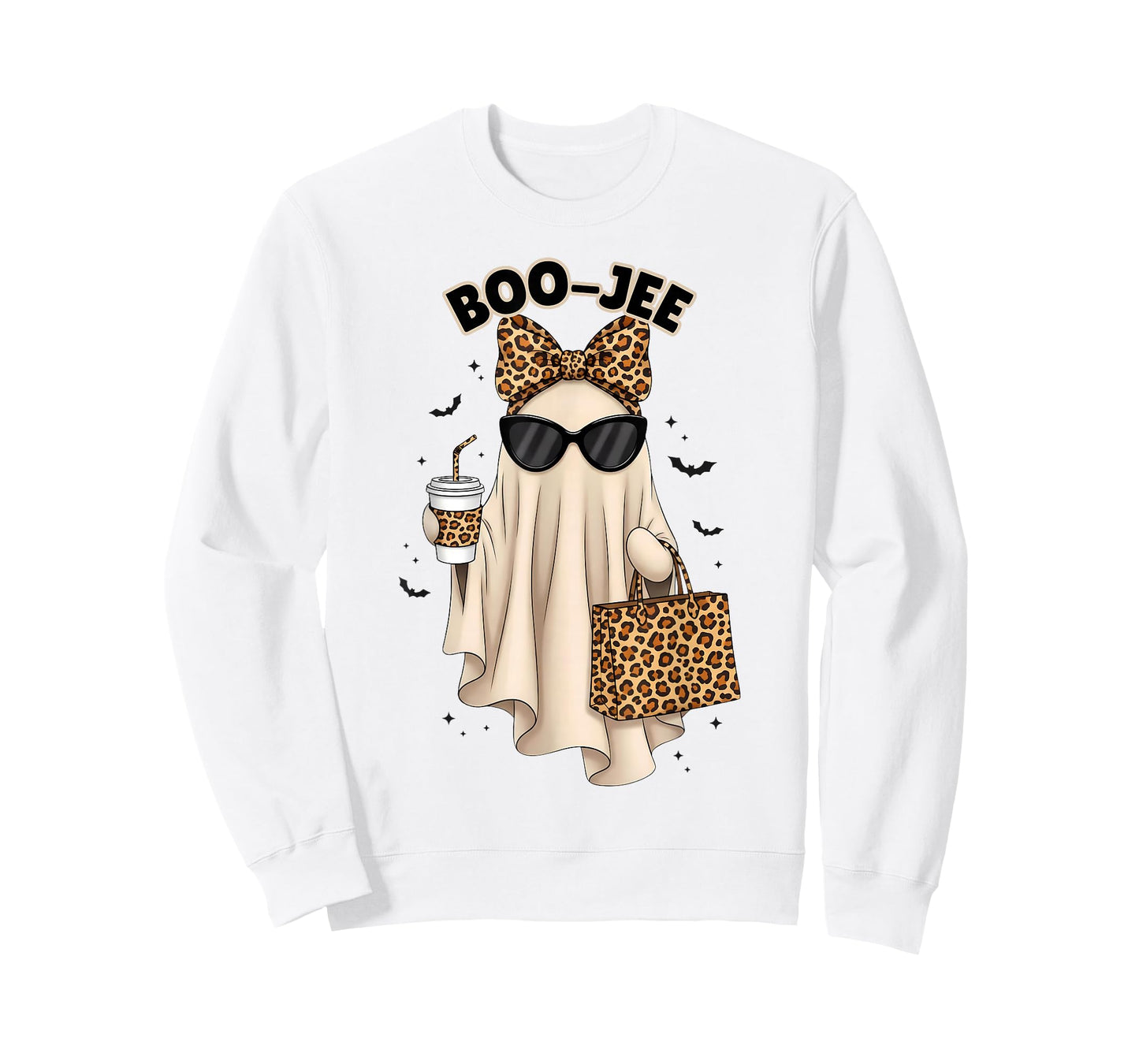 Boo JEE Boujee Ghost Halloween October Vibes Spooky Ghost T-Shirt