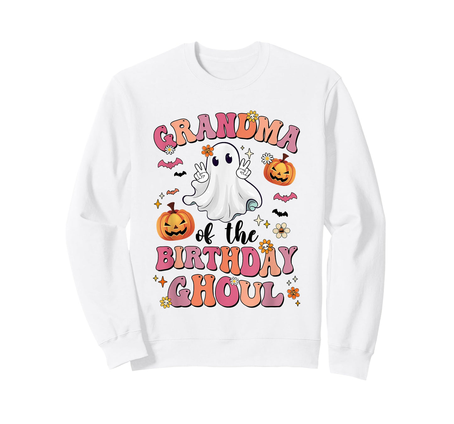 Grandma Of The Birthday Ghoul Halloween Bday Boys Girls T-Shirt