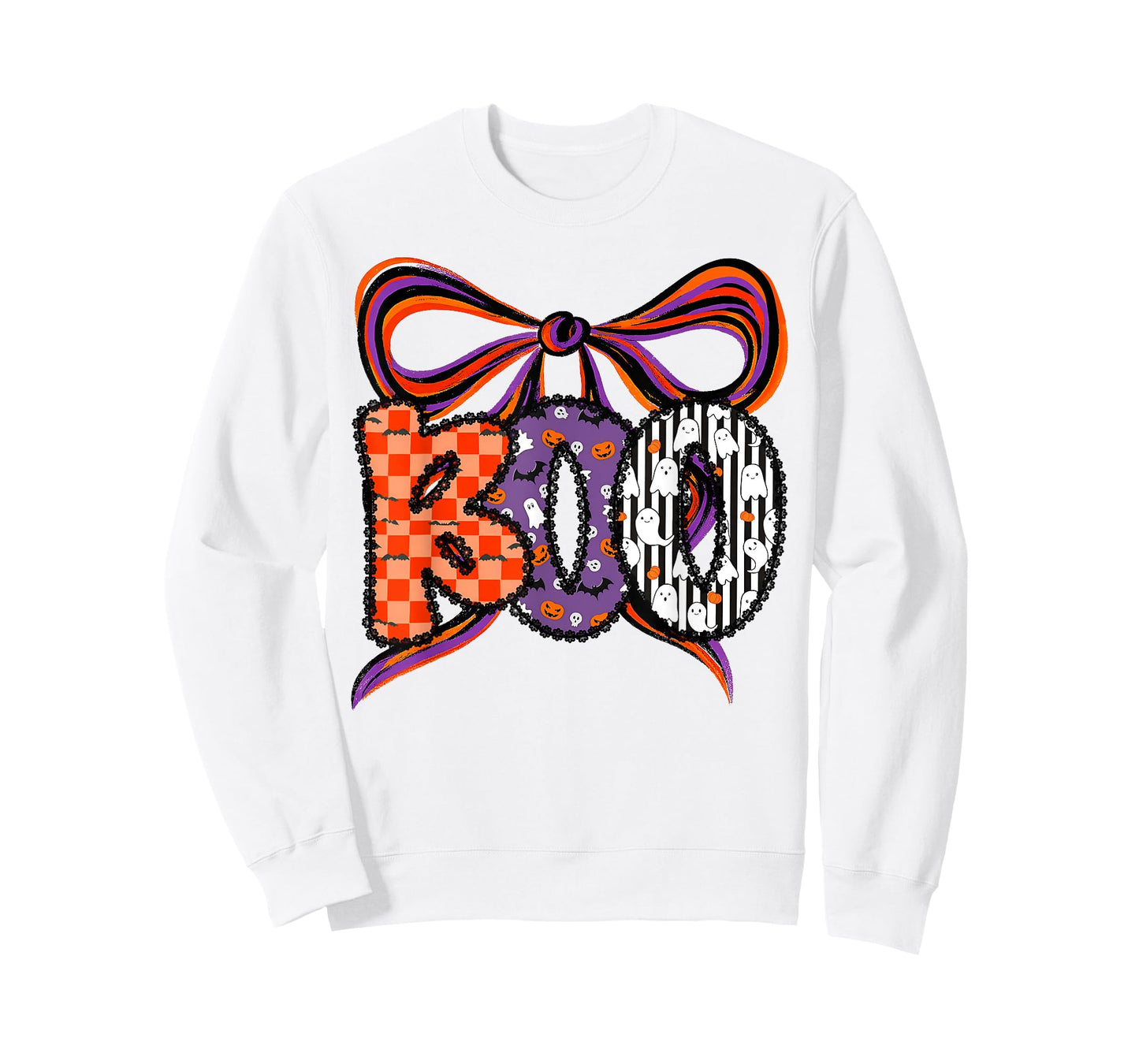 Halloween Boo Coquette Bow Funny Ghost Spooky Trick Or Treat T-Shirt