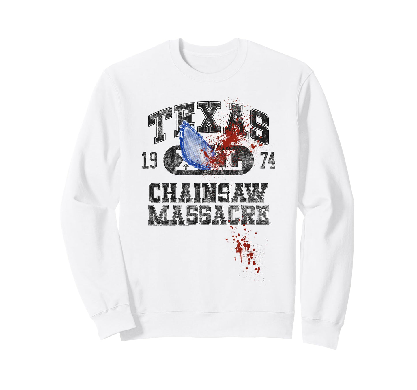 The Texas Chainsaw Massacre Athletic Logo with Chainsaw T-Shirt